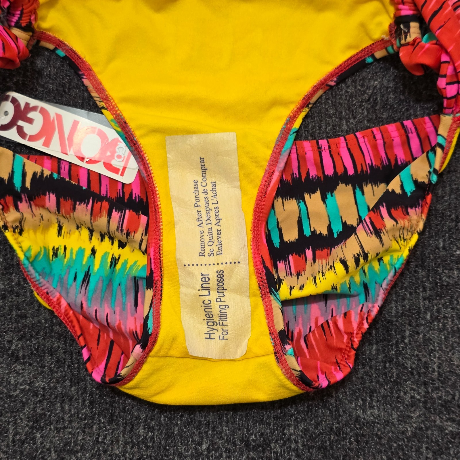 Bongo Bikini Set NWT Women’s Small Multicolor Halter Top & Bottom Two Piece Swim