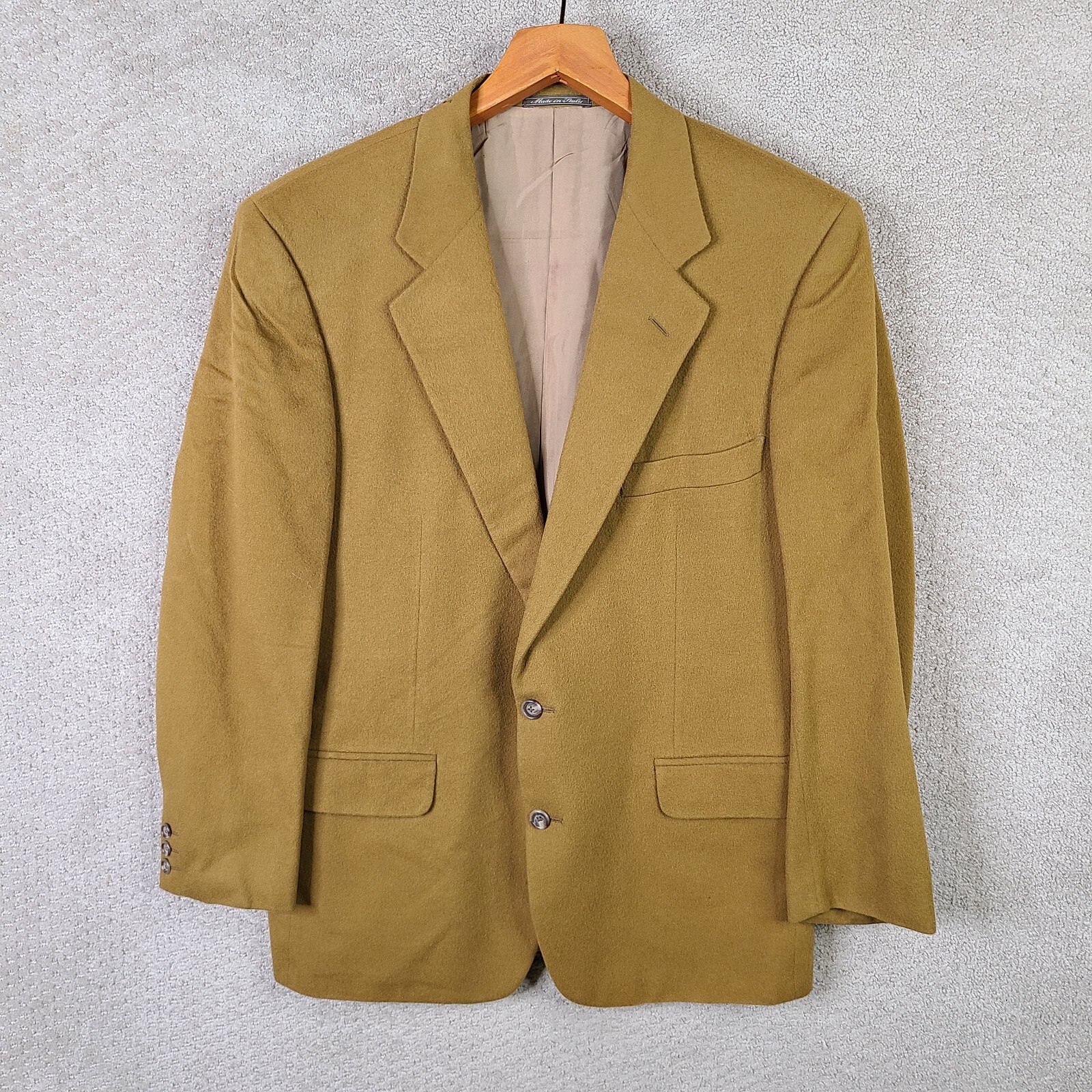 Corneliani X Cedrics Jacket Mens 42R Brown Wool Cashmere Blazer Italy Chamois