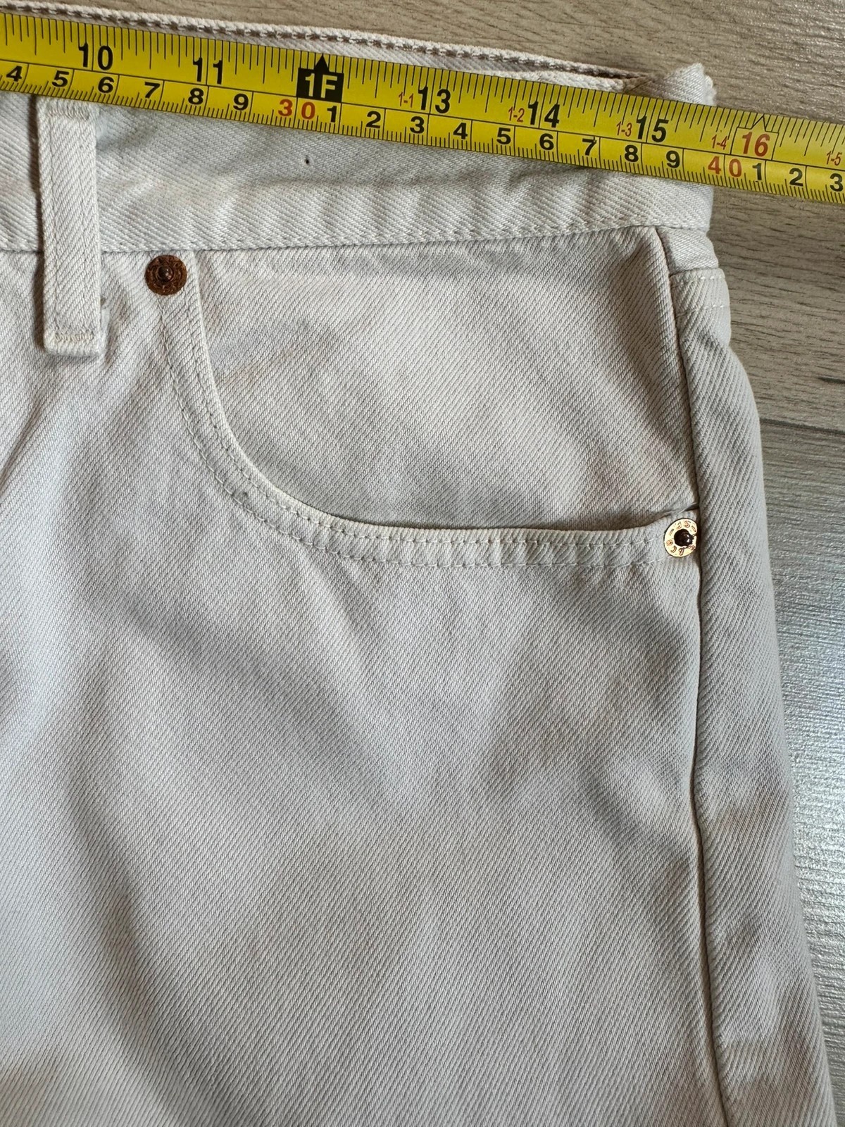 Levi’s 615 Orange Tab White Jeans W30 L30 Vintage 🇮🇹 Made in Italy