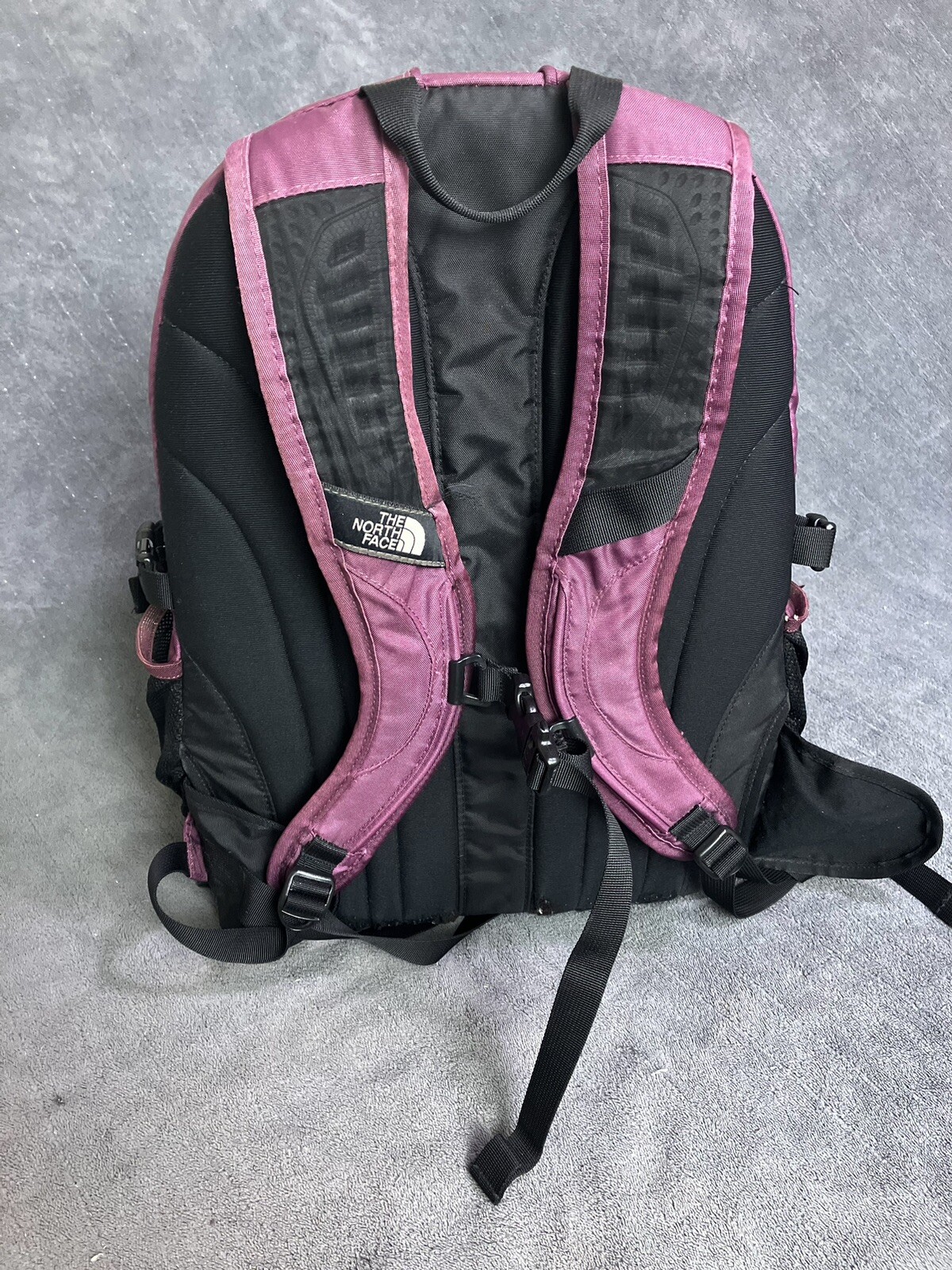The North Face Recon Backpack Purple Laptop Hiking Day Bag Padded Back ISSUES