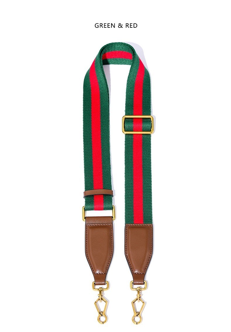 Purse Strap No Brand For Gucci 1955 GG Horsebit Red Green Replacement Strap