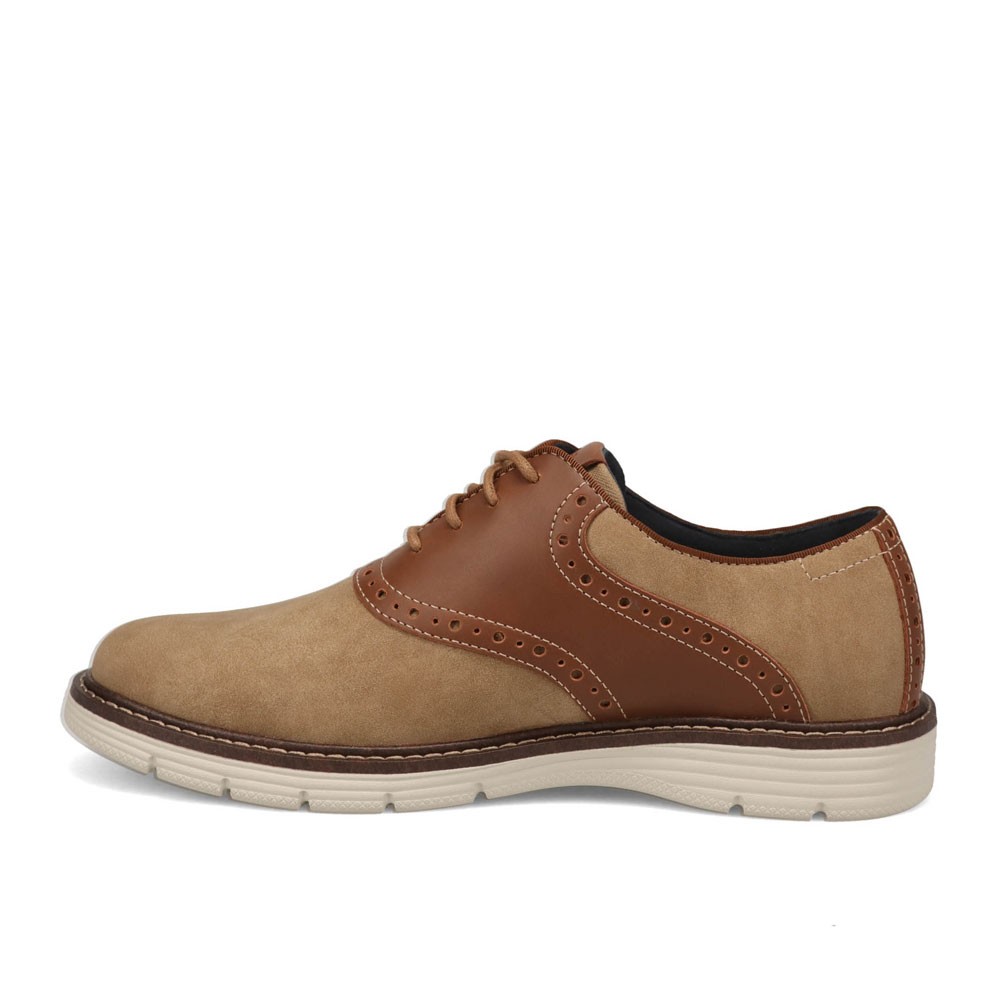 Dockers Mens Egan Nubuck Casual Saddle Lace-Up Oxford