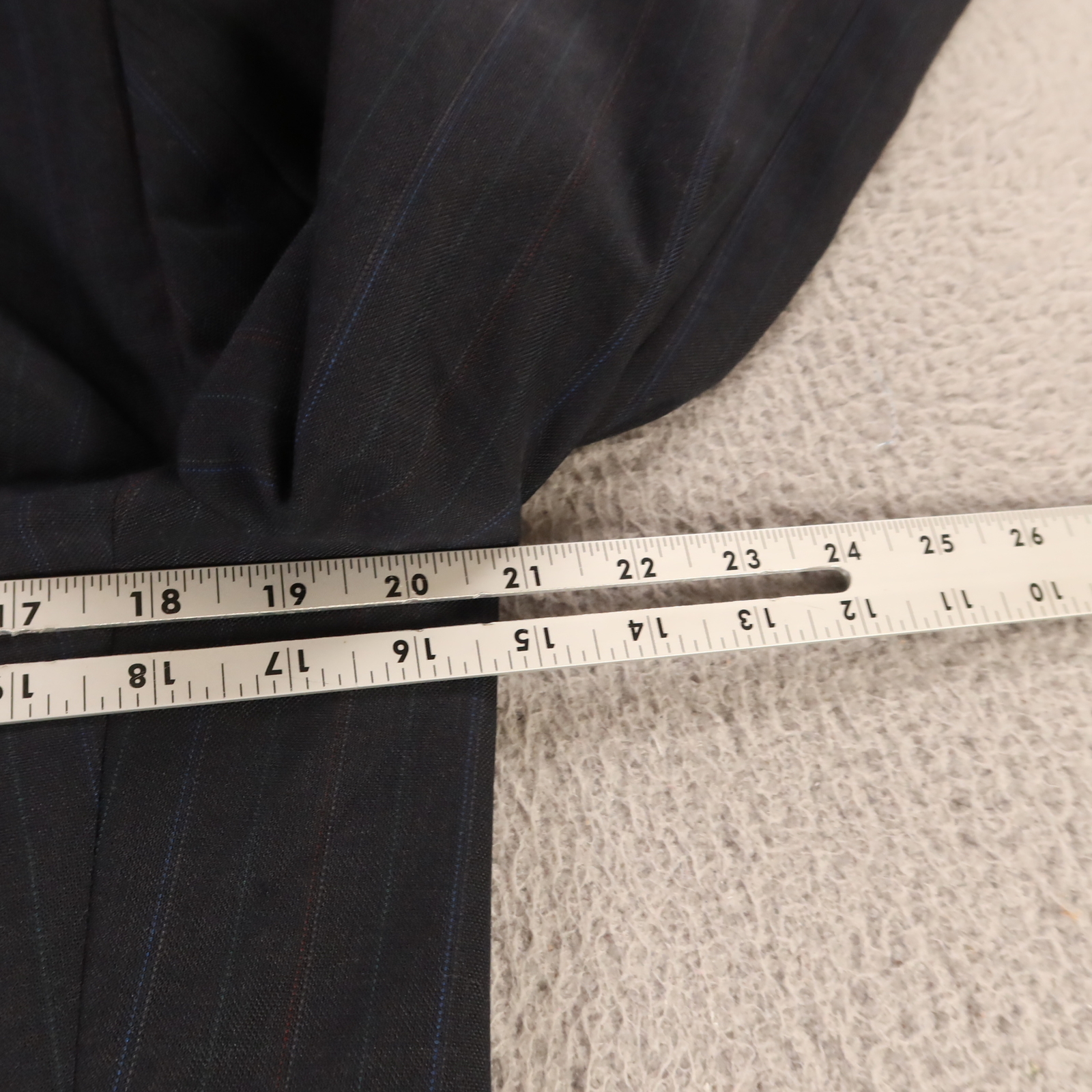 Towncraft Jacket S Blue Pinstripe Wool Polyester Worsted Wool Twill Blazer 38R