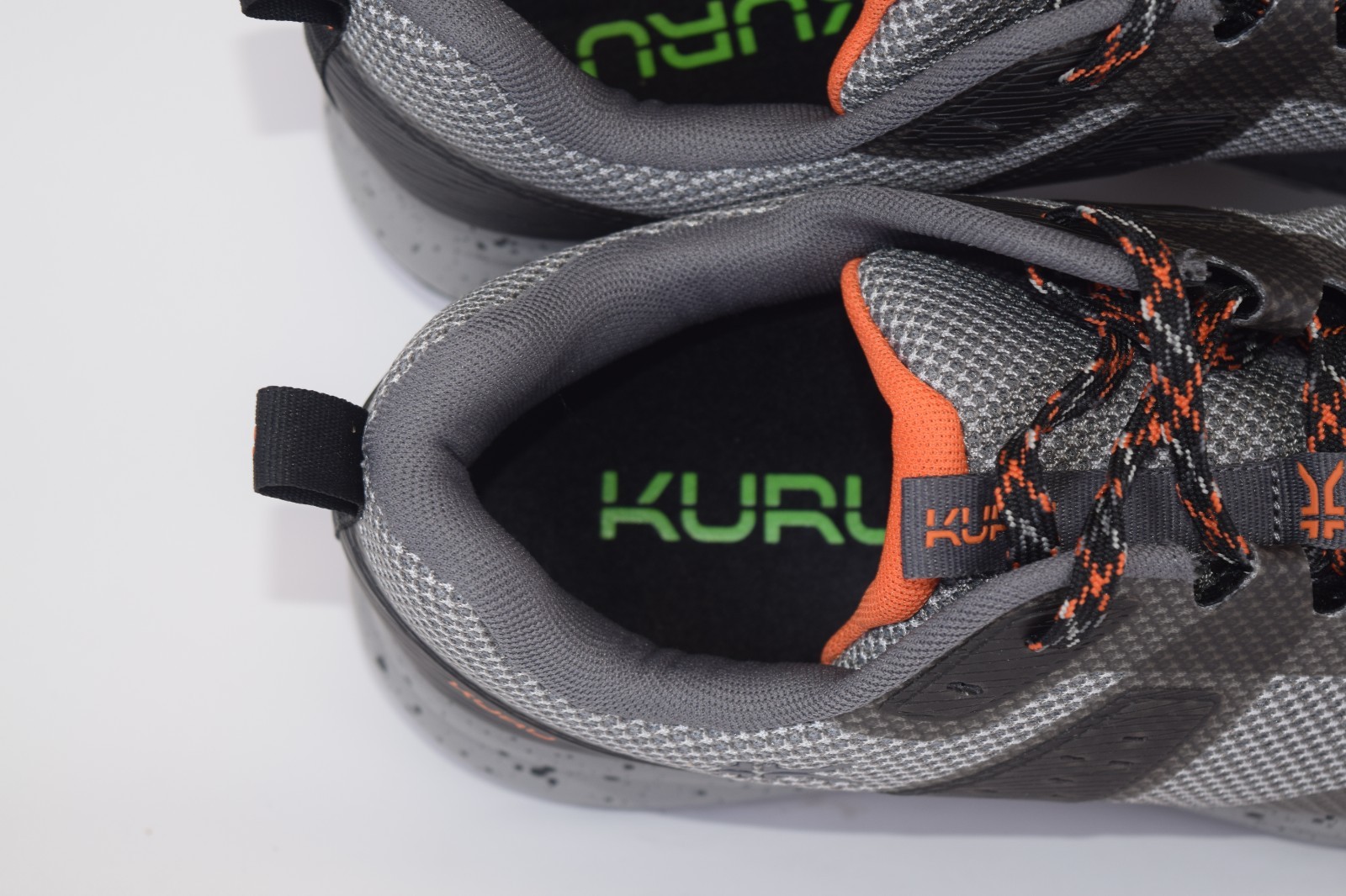 KURU Mens Atom Trail 10330275 Lead Gray Orange Spice Hiking Trail Shoes Size 7.5