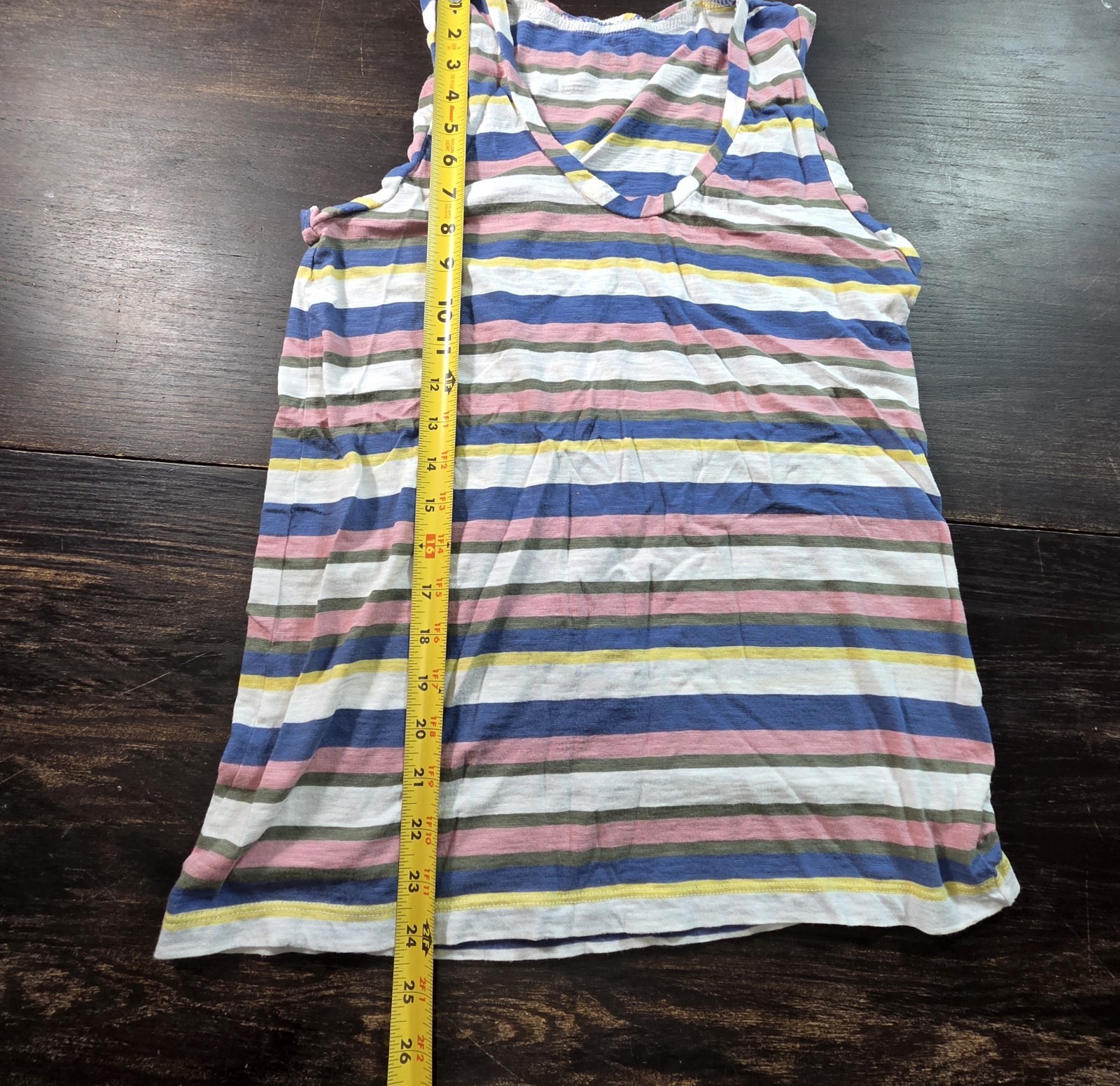 Caslon Multi-color Striped Lightweight Sleeveless Top Women’s Size Small *Notes