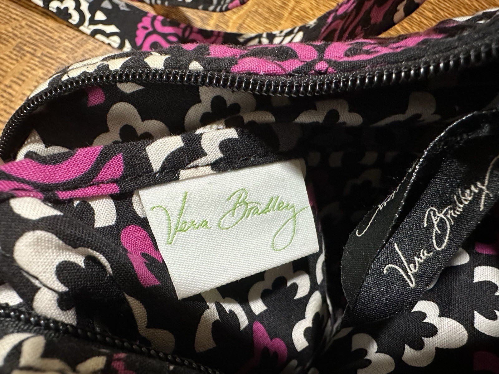 Vera Bradley Canterberry Magenta Crossbody Hipster Purse Quilted Shoulder Bag