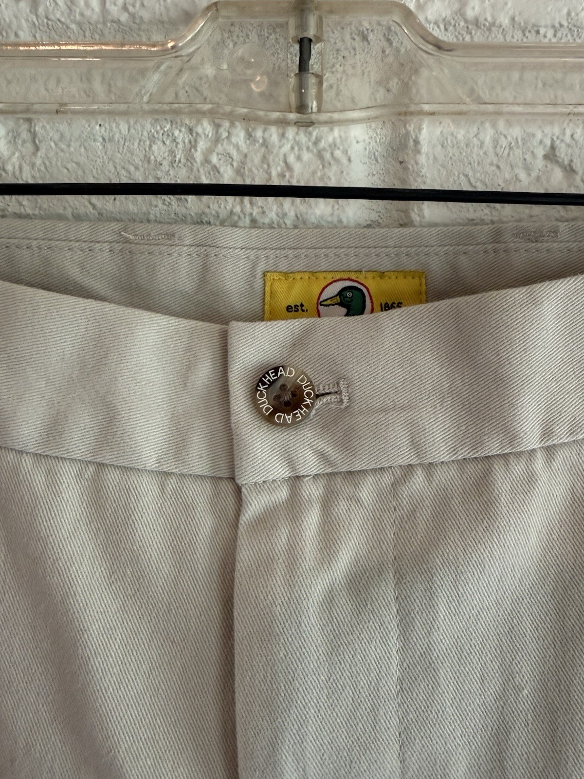 NWT Duck Head Flat Front Type 35 Original Fit Classic Khaki Pants 38×30