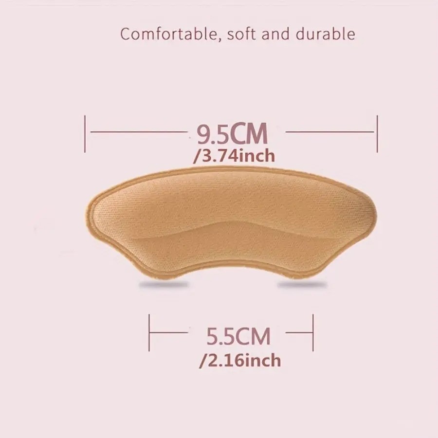 8-Pack Heel Pads for Too Big Shoes Self-Adhesive Heel Protectors Heel Inserts