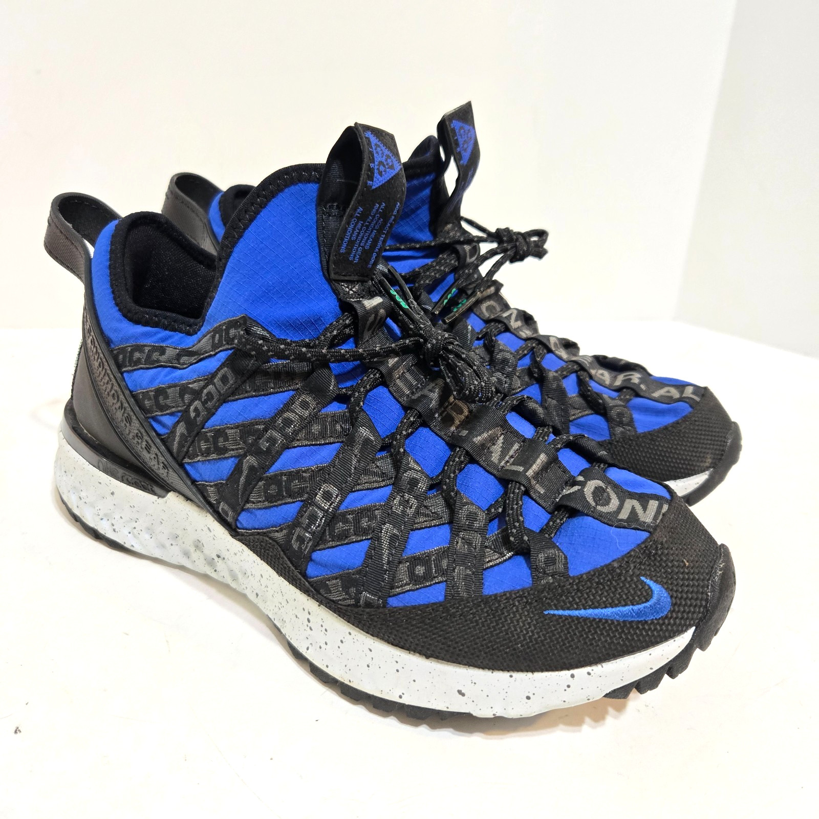 Nike ACG React Gobe Big Kids 8/38.5 BV6344 400 Hyper Royal Green Black Abyss NEW