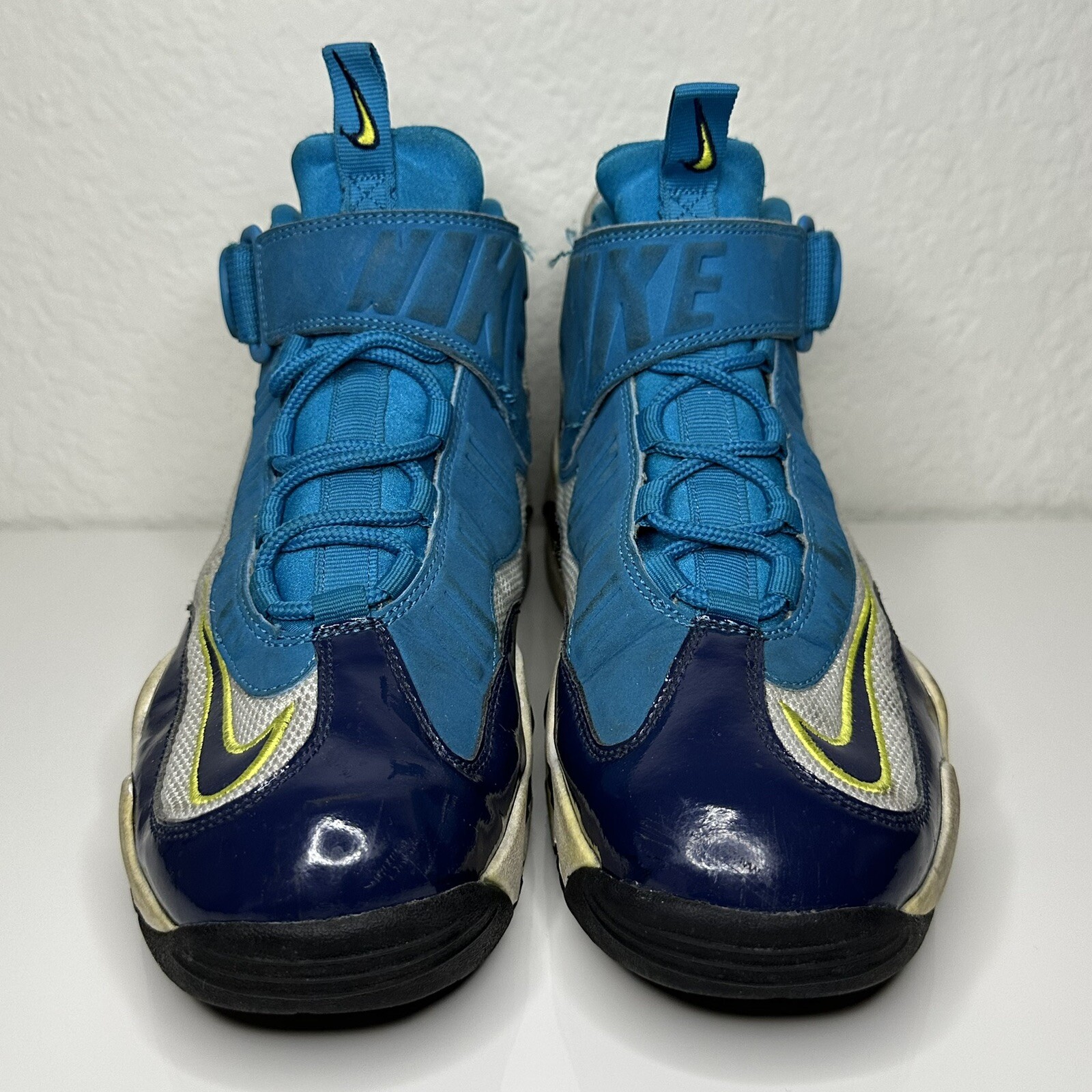 Nike Air Griffey Max 1 Pure Platinum Navy Varsity Royal Blue Size 9 Mens 2014 Og