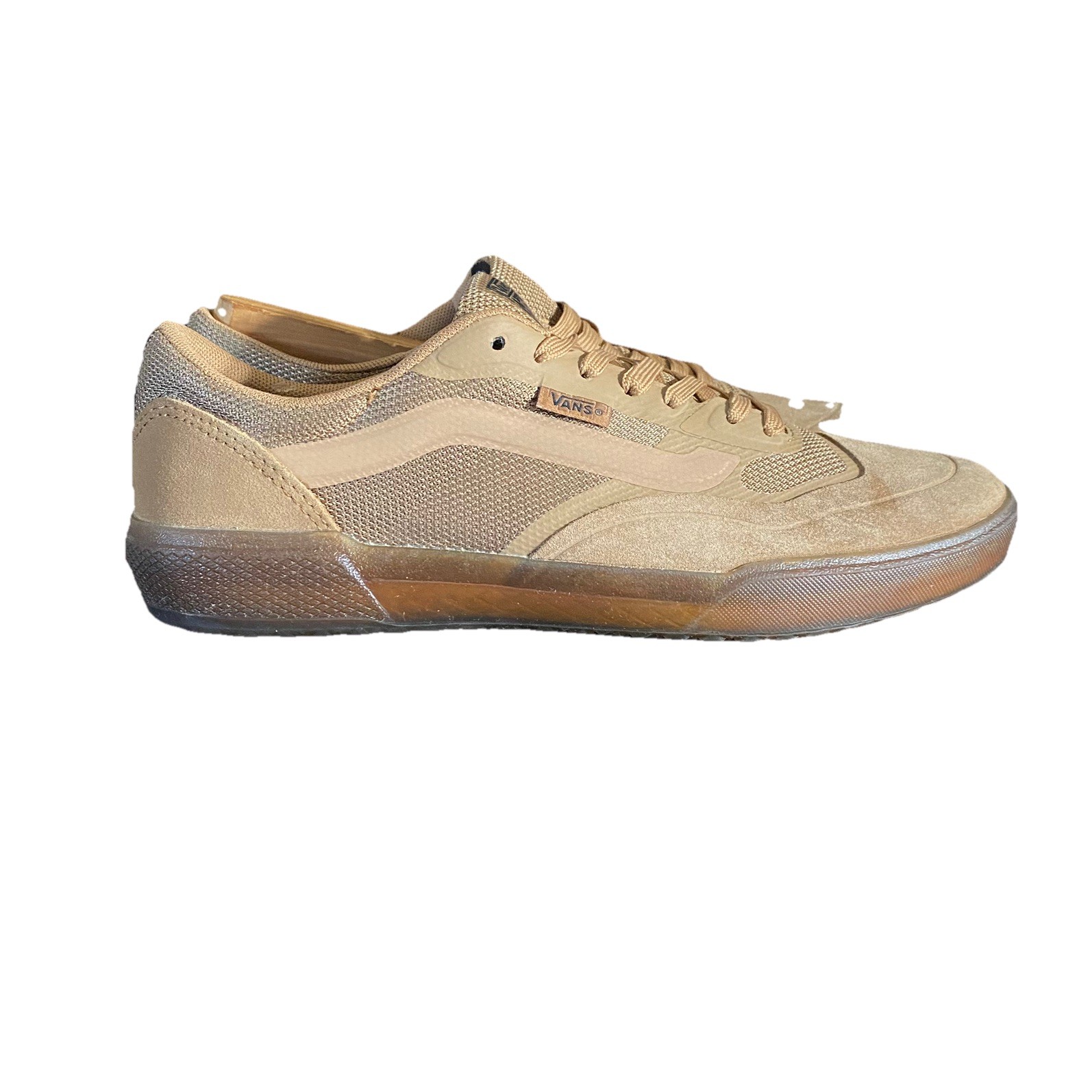 Vans Ave Tobacco Brown Gum Ultimate Waffle Skate Shoes Sneakers Men’s Size 8