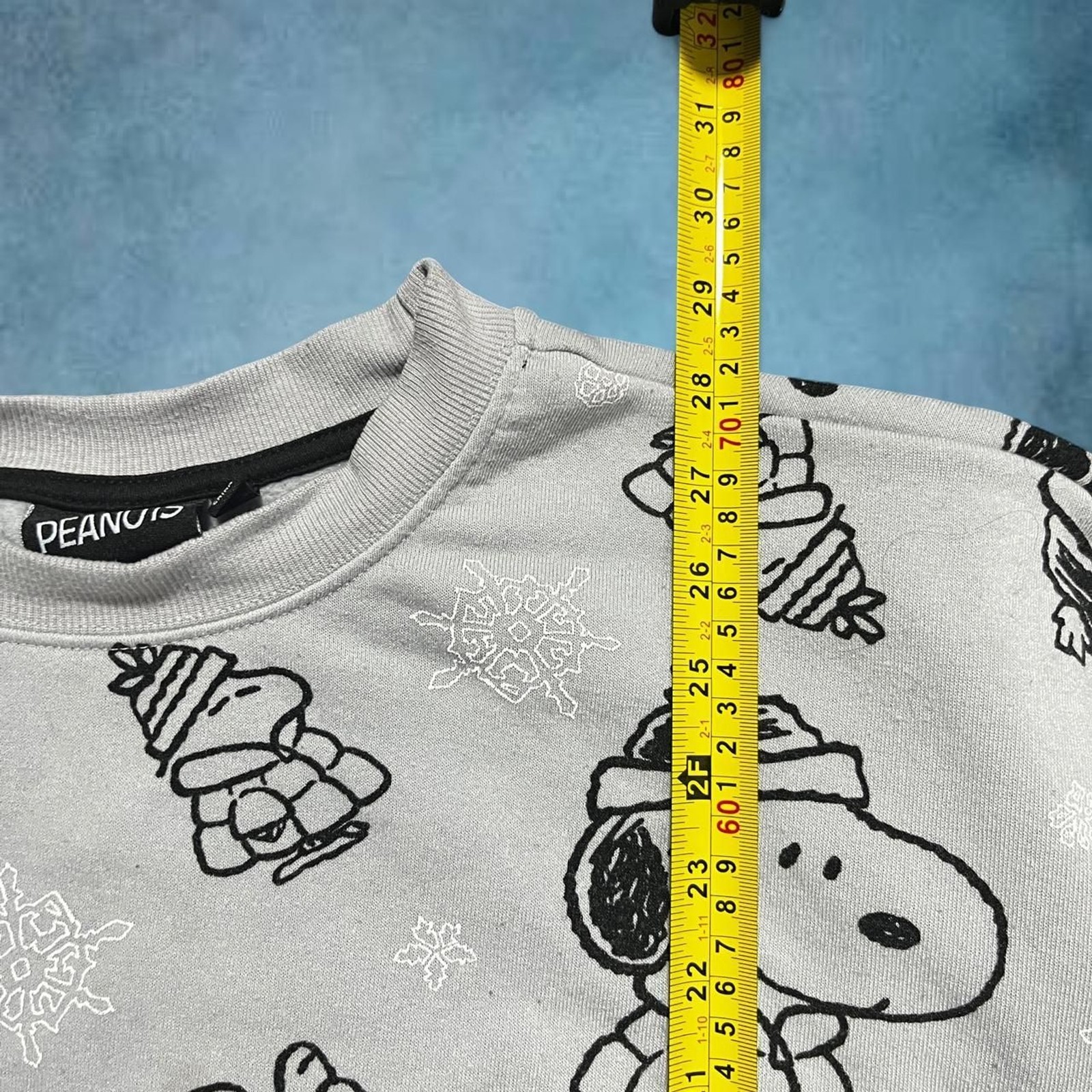 Gray peanuts snoopy and Woodstock Christmas sweater oversized