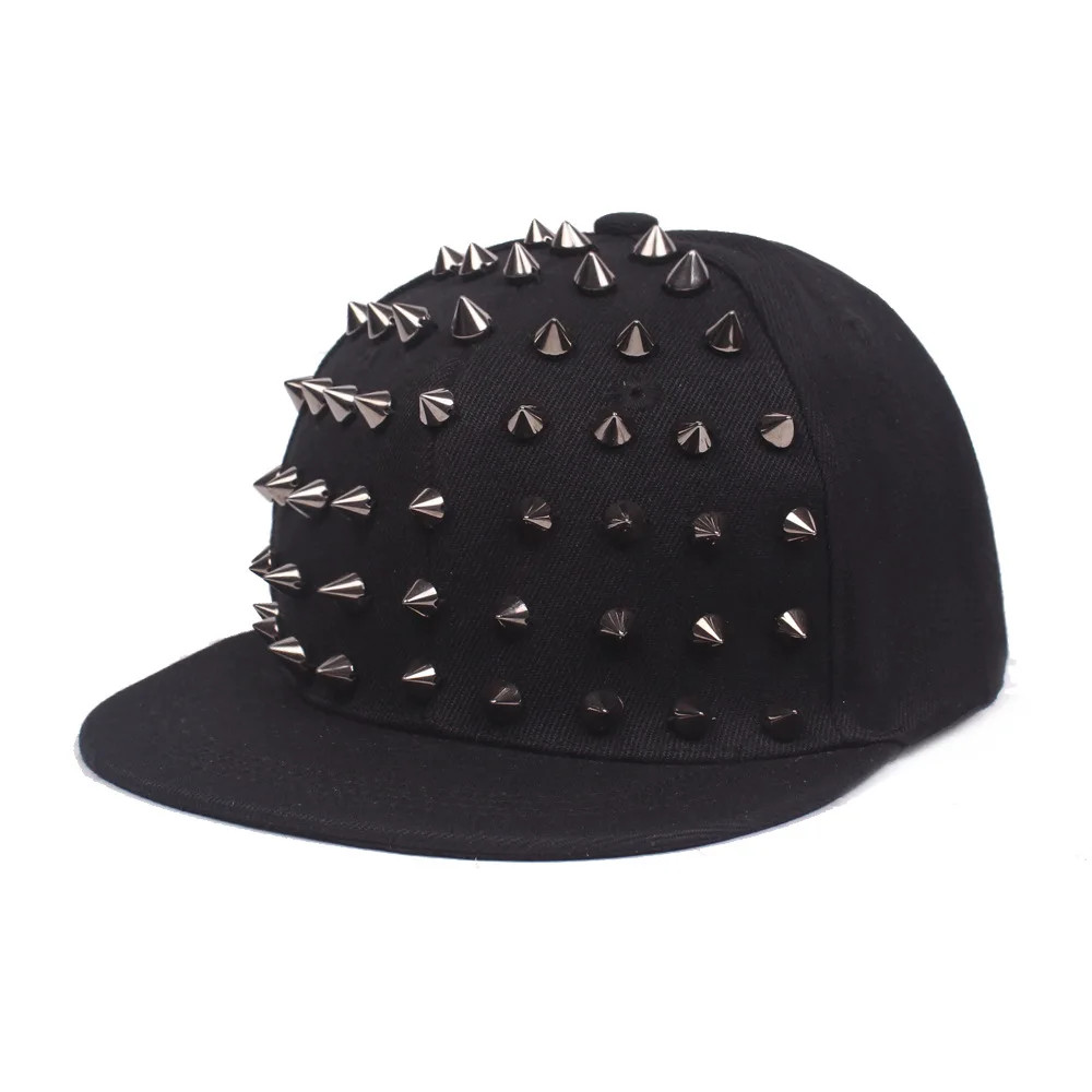 Unisex Rivet Stud Punk Baseball Cap Hip Hop Style Hat