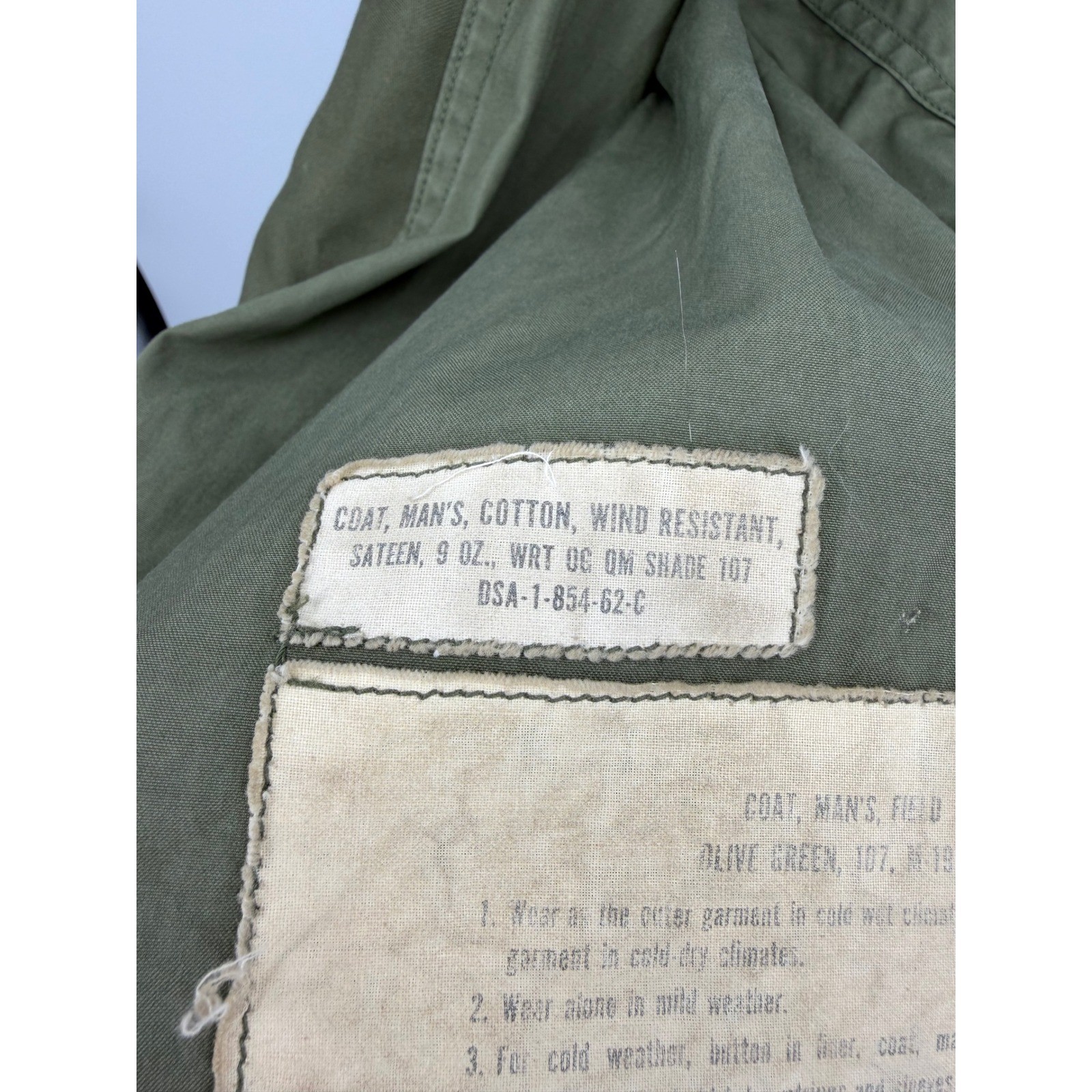 Vintage US Army M-51 M1951 Field Jacket OG-107 Korean War Small Short