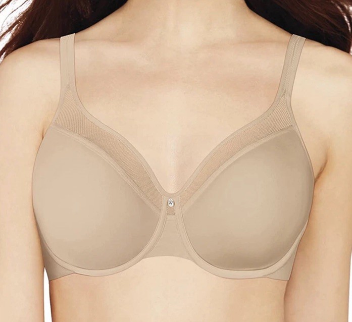 NWT Bali DF3439 Women’s One Smooth U Ultra Neckline Underwire Bra Nude 38DD