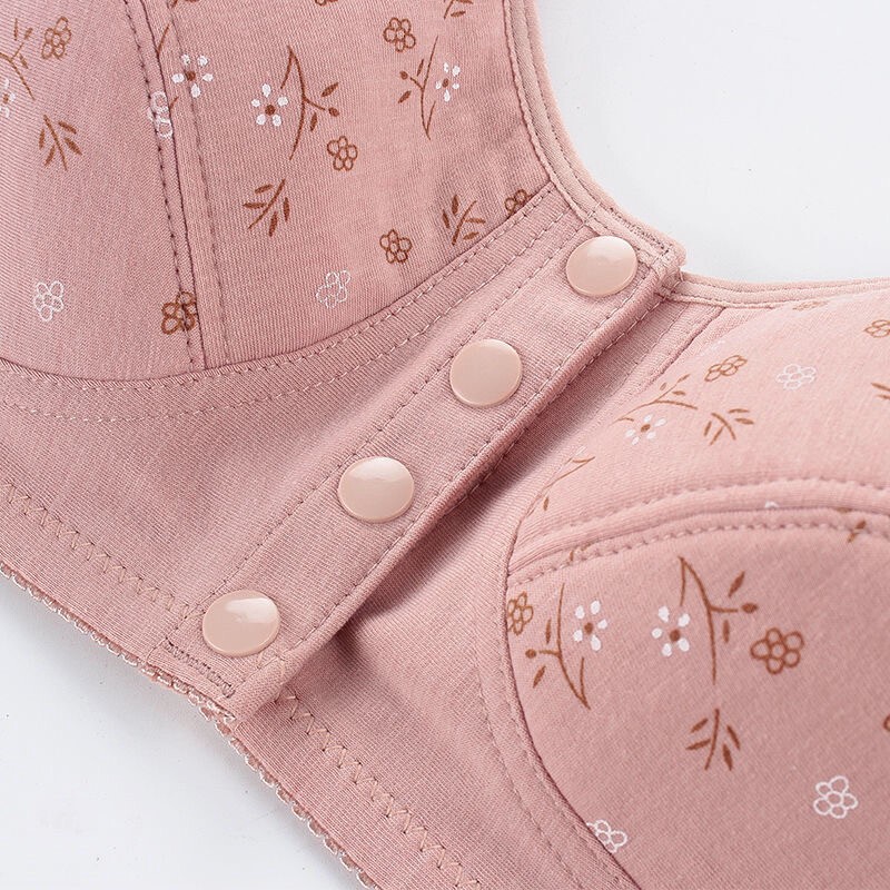 Push Up Full Cotton Bralette Wireless Bras Women Underwear Front Closure Bra
