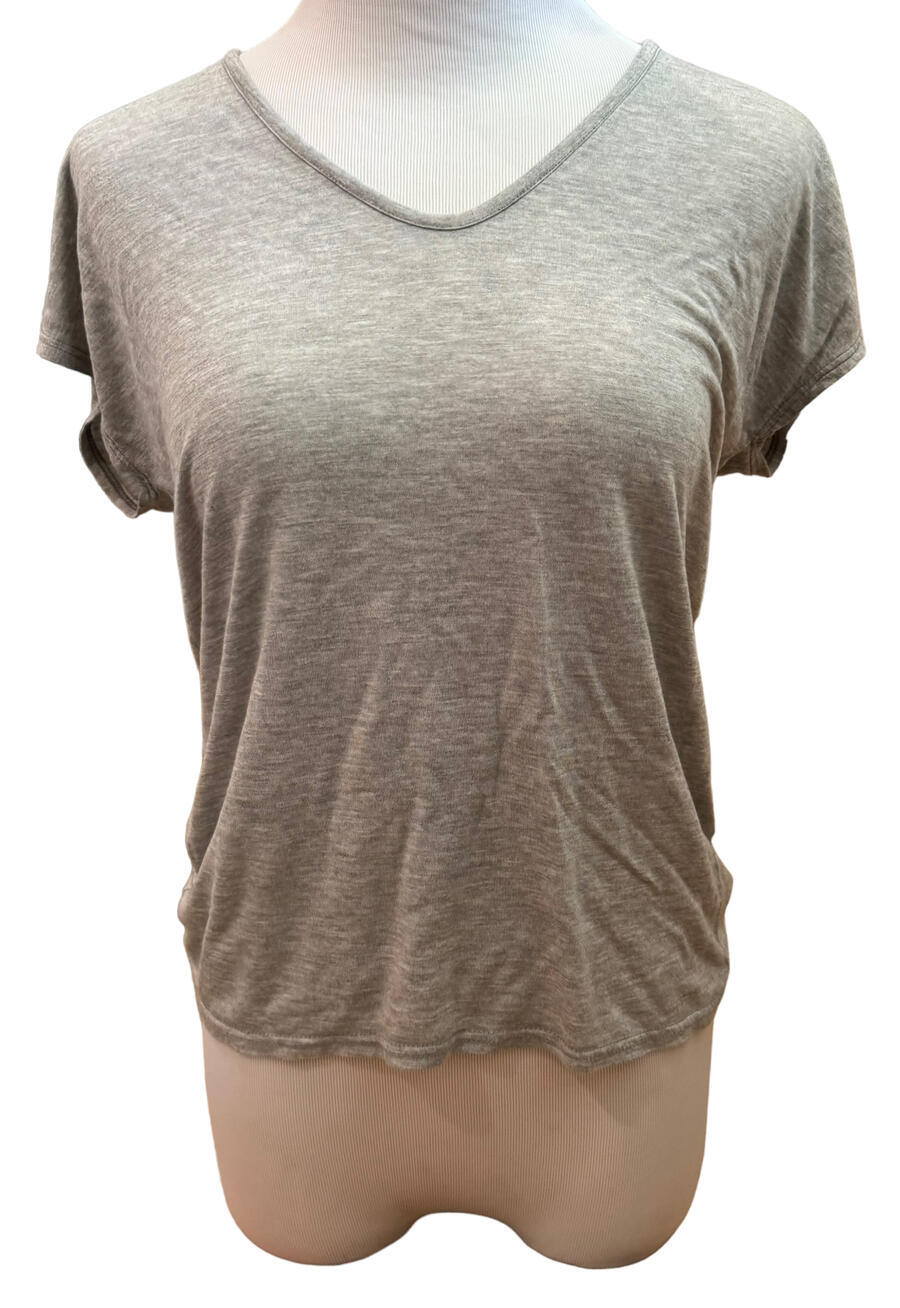 Trouvé Gray V-Neck T-Shirt Women’s Size S Great Pre-Owned Condition
