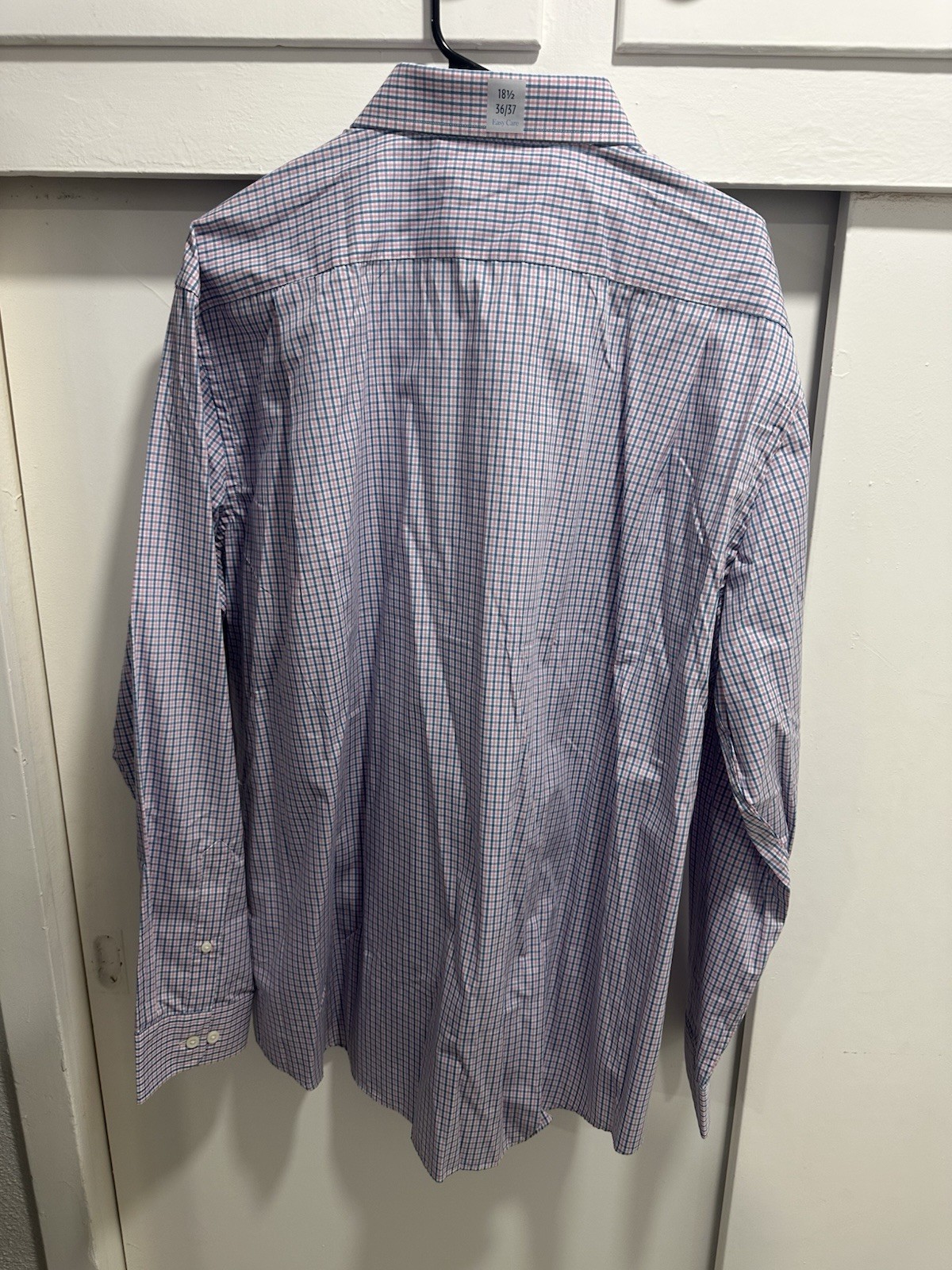 Croft & Barrow Easy Care Dress Shirt Men’s 18 1/2 36/37 Classic Fit NWT Plaid