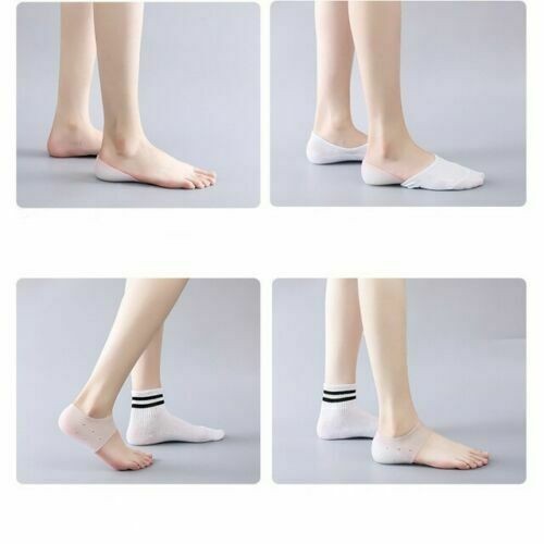 Concealed Footbed Enhancers Invisible Height Increase Silicone Insoles Pads USA