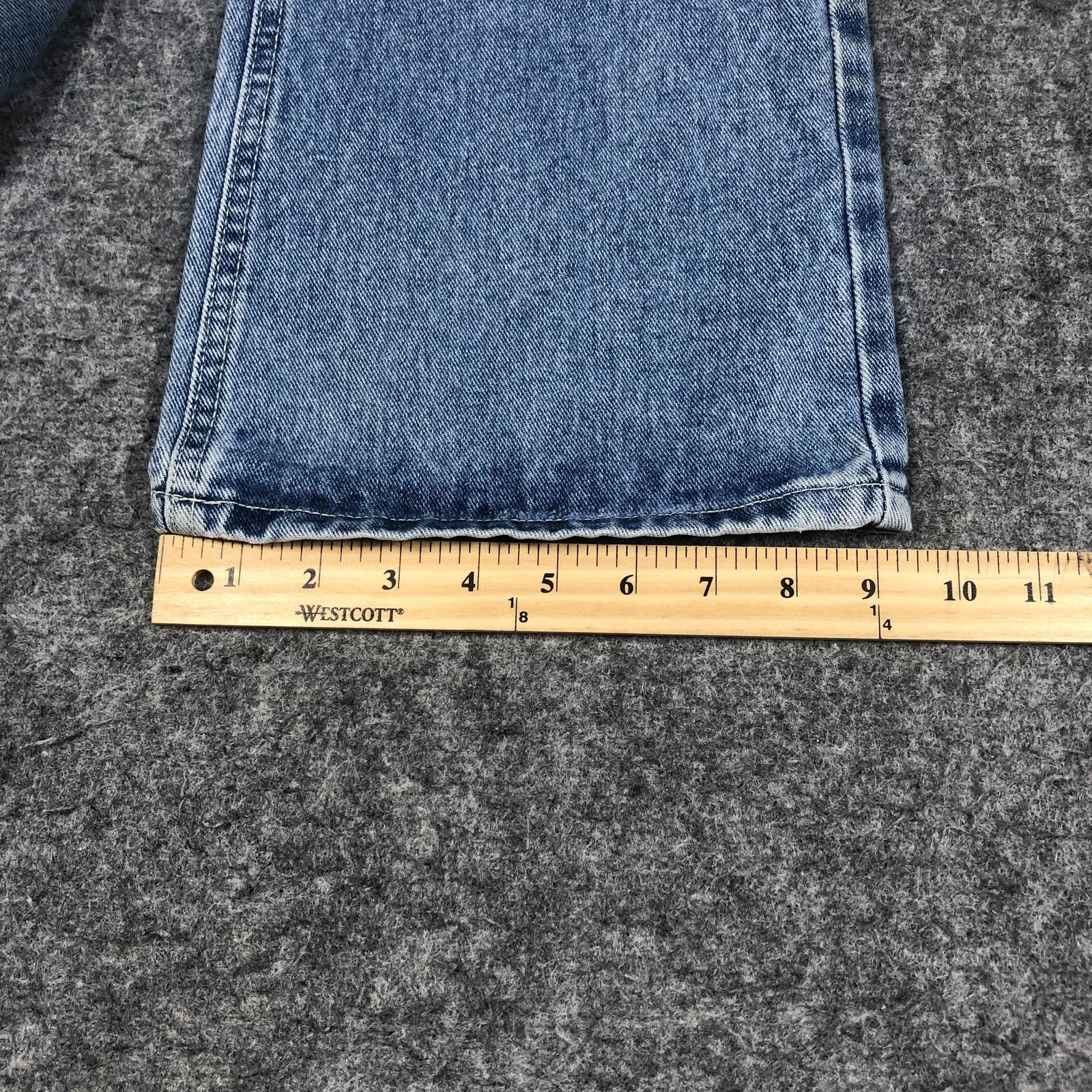 Vintage No Excuses Flare Jeans Juniors 11/12 Blue Light Wash High Rise Denim Y2K