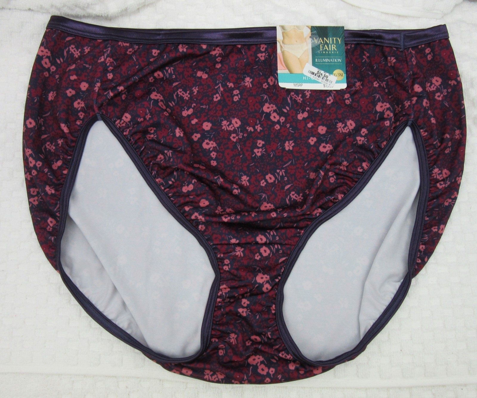 NWT set/3 VANITY FAIR ILLUMINATION HI CUT 13108 SUMMER GLOW COSMO GARDE TRANQUIL