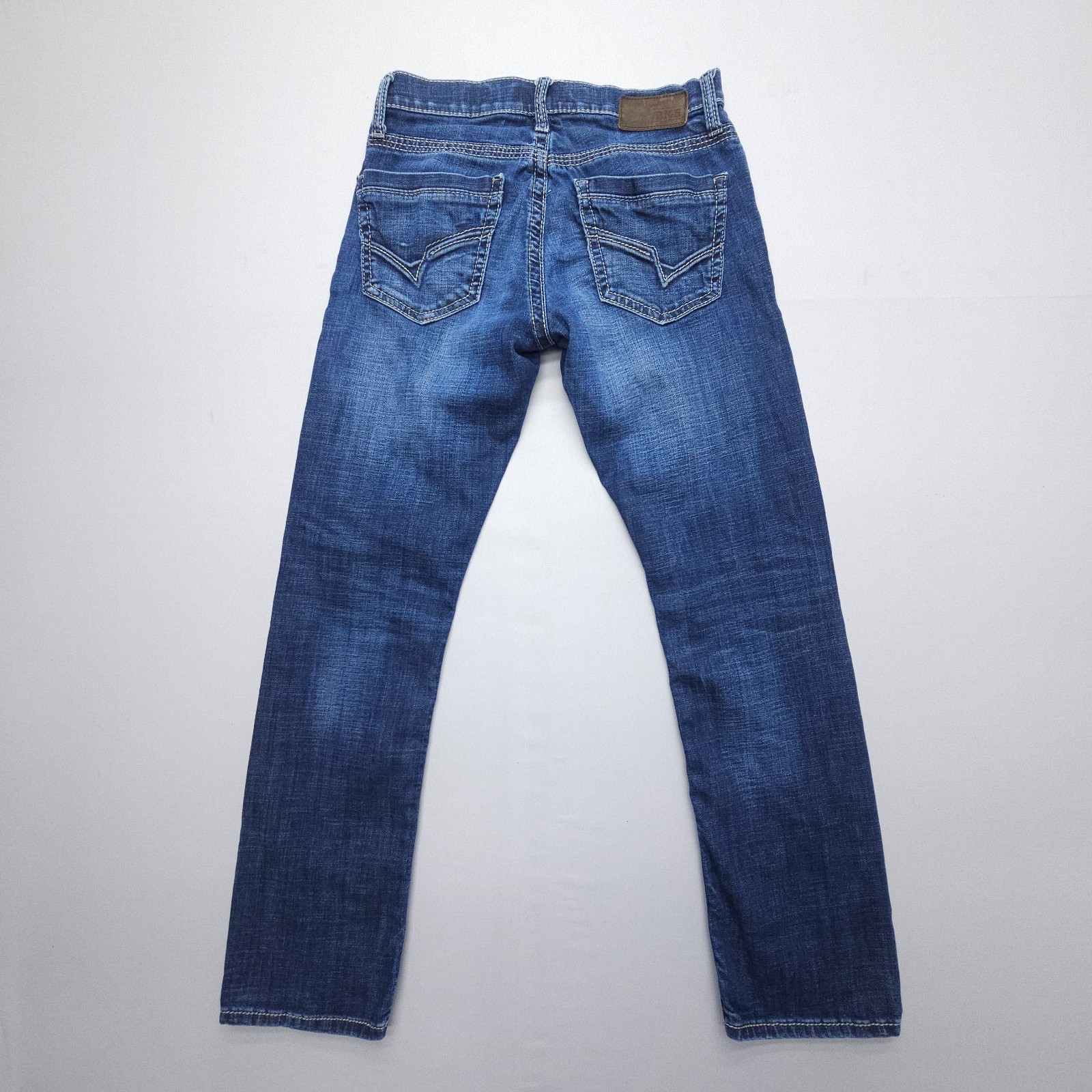 BKE Buckle Alec Straight Jeans Mens 31 S Dark Wash Blue Stretch Western 29″ Insm
