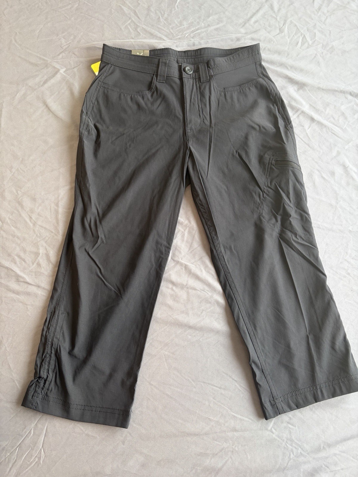 Eddie Bauer Rainier Capri Pants Women’s 6 Black Stretch UV Pockets