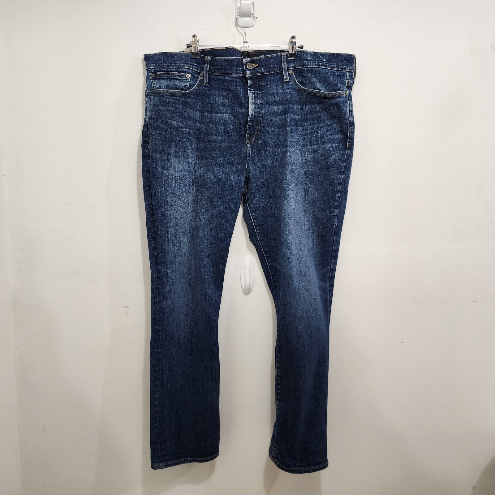 Madewell Jeans W44 L32 Mens Straight Authentic Flex Market Wash J9564 Distressed