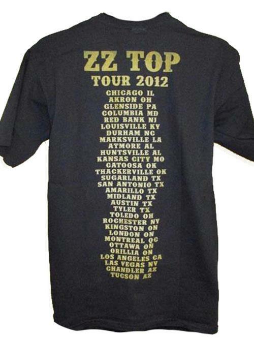 NEW ZZ Top Eldorado Bar Tour 2012 Mens Adult M Medium Licensed Concert Shirt