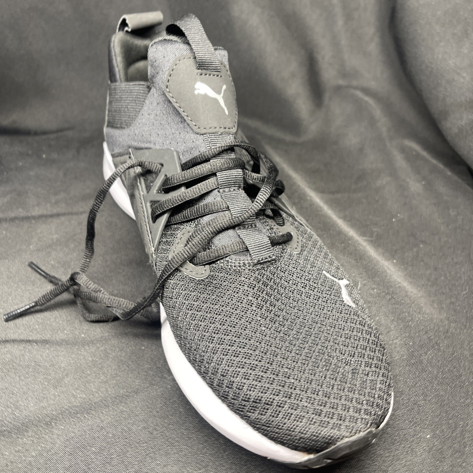 Puma Womens Softride Enzo NXT 195235-01 Black Lace Up Running Shoes Size 8.5