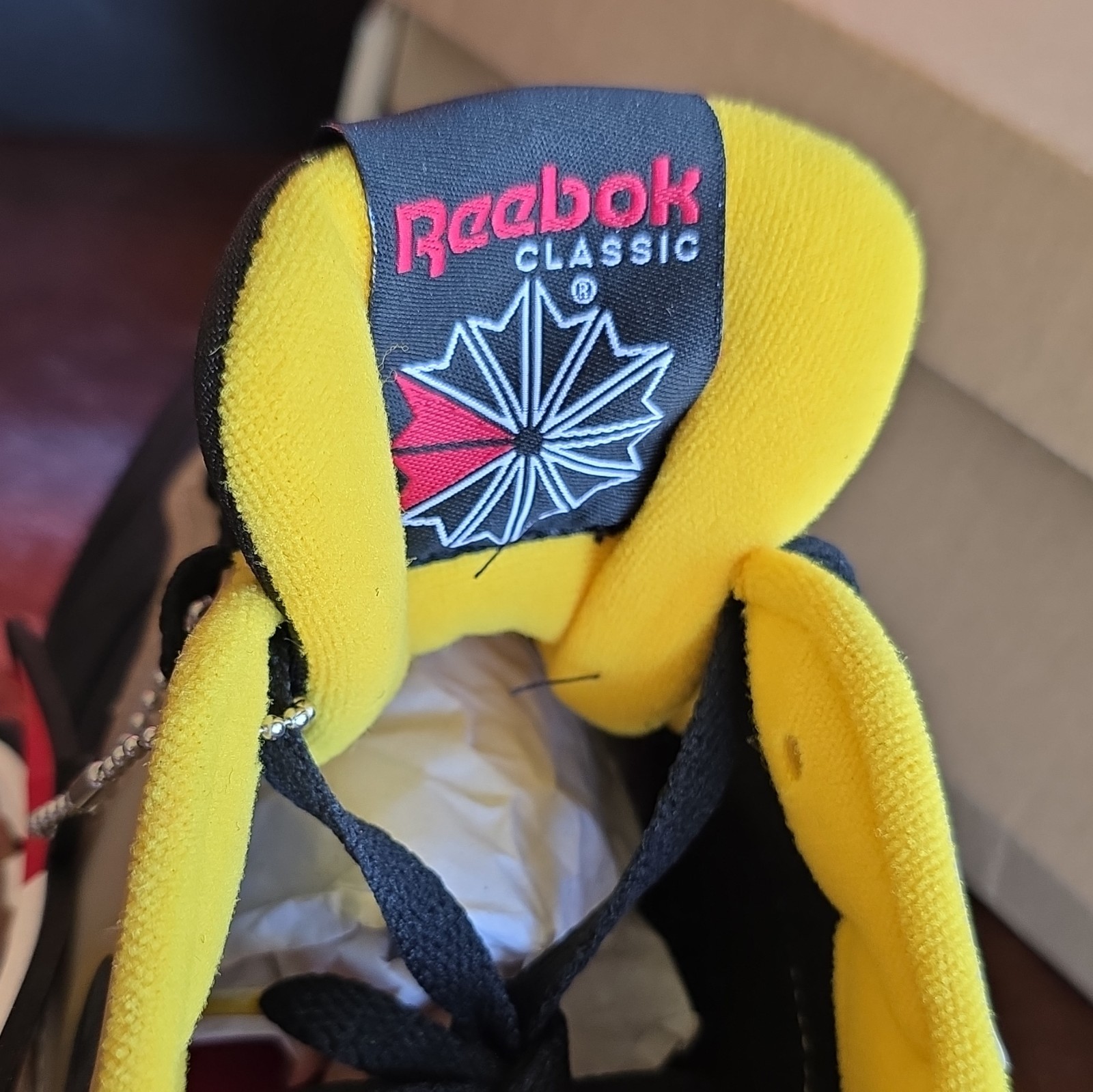 Reebok Classic Leather ATI Altered Black/Red/Yellow/Grey/Gum Low Top DV5240