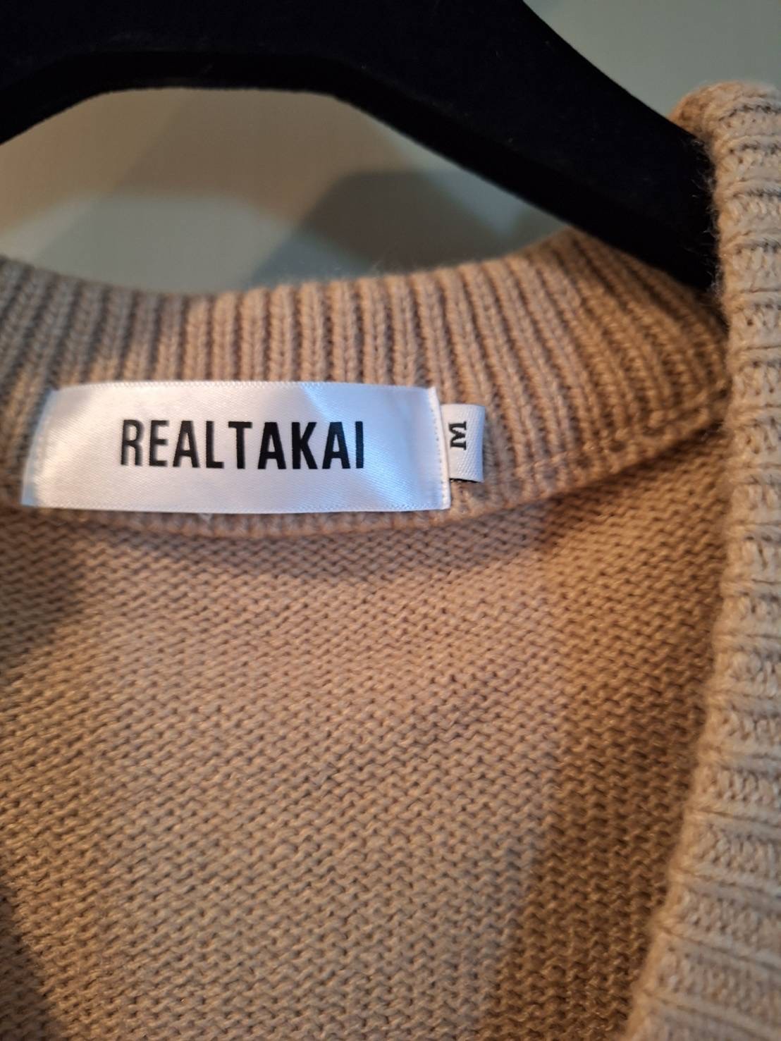 Realtakai Women’s Size M Carmel wool Sweater Jacket
