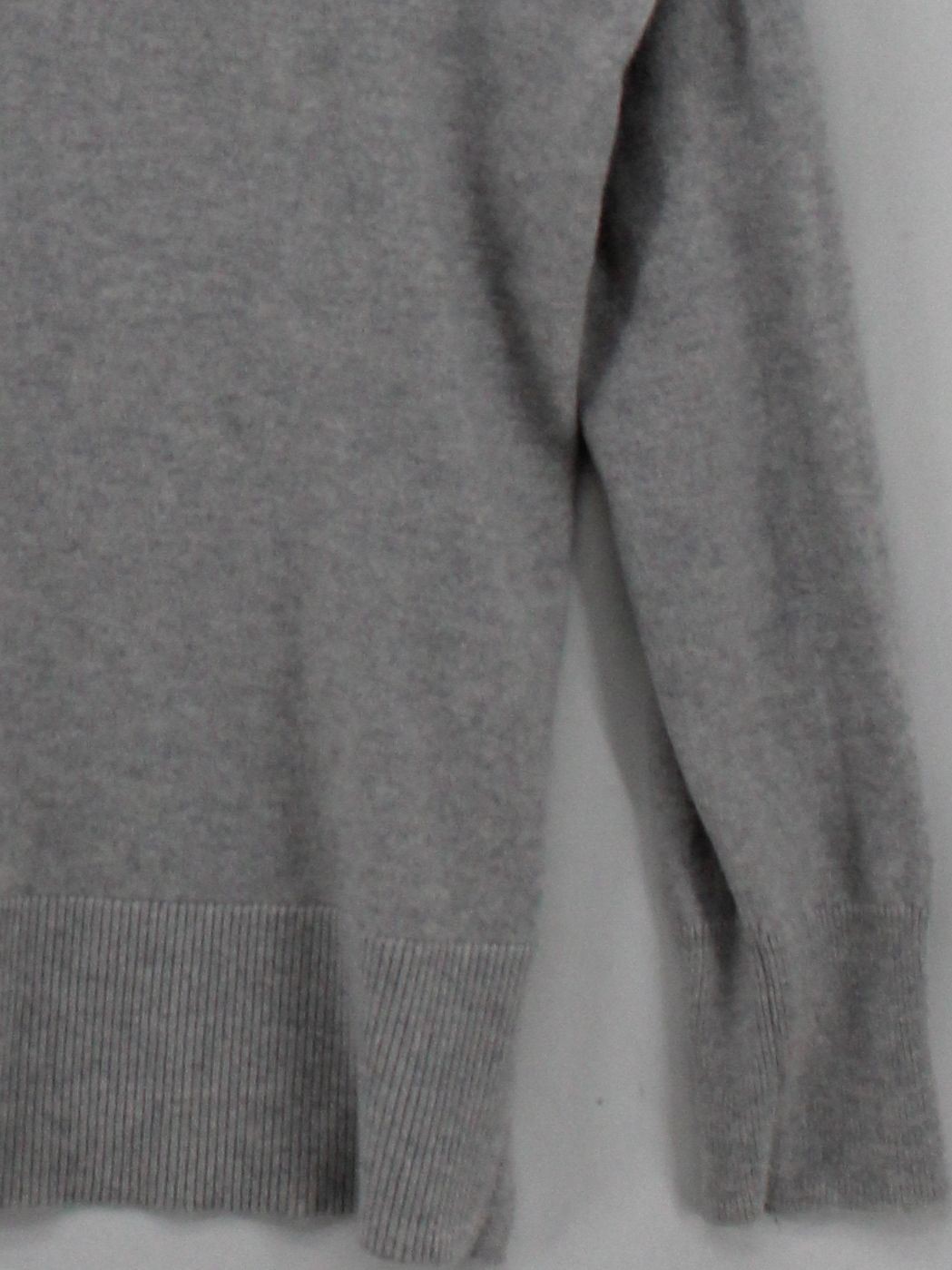 & Other Stories Women’s Jumper L Grey 100% Cashmere Mock Neck Pullover