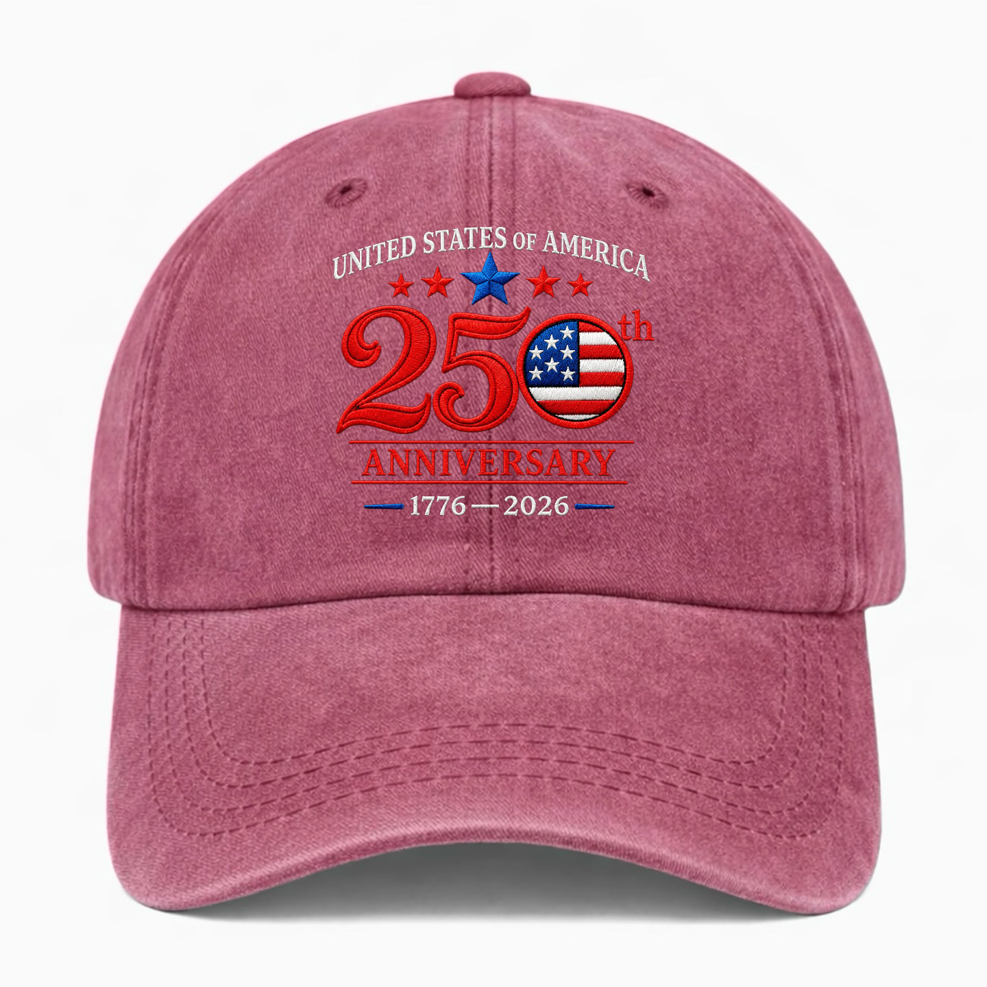 USA 250th Anniversary Hat America 1776-2026 Patriotic Baseball Cap Adjustable