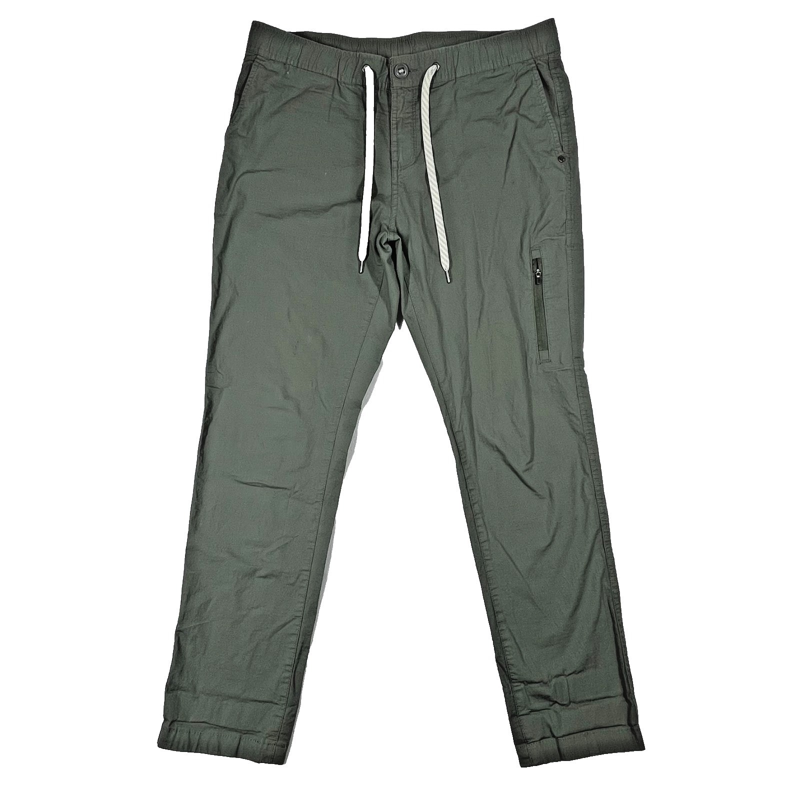 Vuori Ripstop Pants Women Large Olive Stretch VW401 Hiking Utility *Flaws