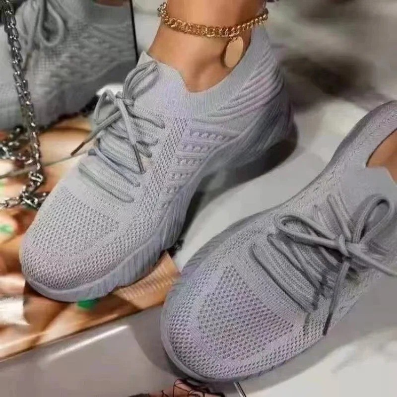 Womens Running Trainers Ladies Sneakers Slip On Walking Gym Comfy Fashion Shoes