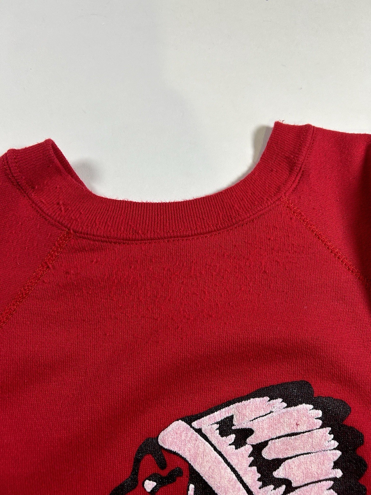 Vintage St John’s Red Storm Banned Logo Red Crewneck Sweatshirt 22.75×26.75 Rare