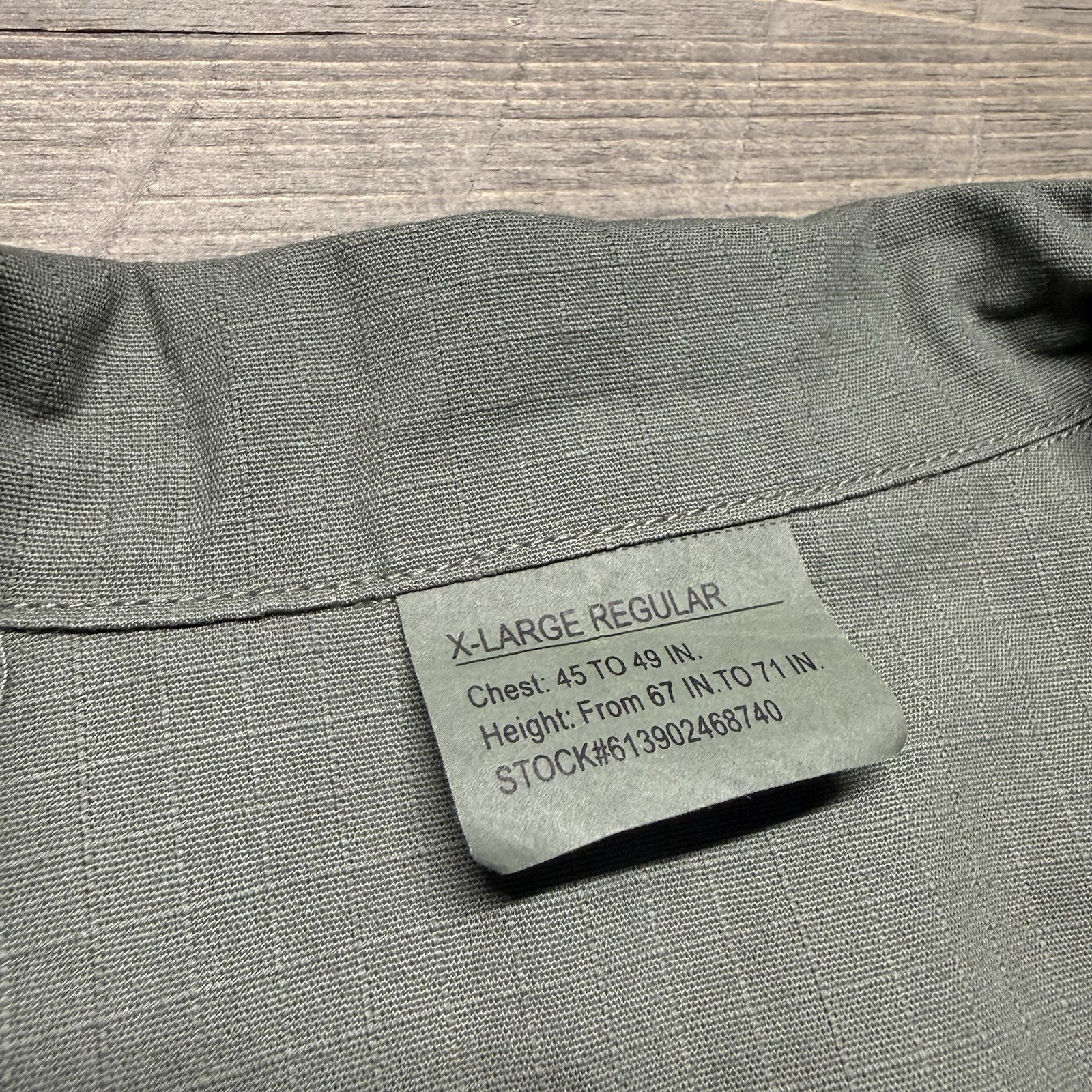 NWT Rothco Vietnam Fatigue Ripstop BDU Shirt Mens XL Olive Drab Slant Pockets