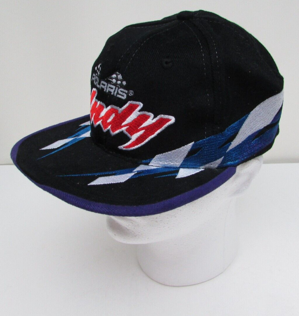 Vintage POLARIS® INDY Snapback Baseball Cap Hat One Size Made in Hong Kong