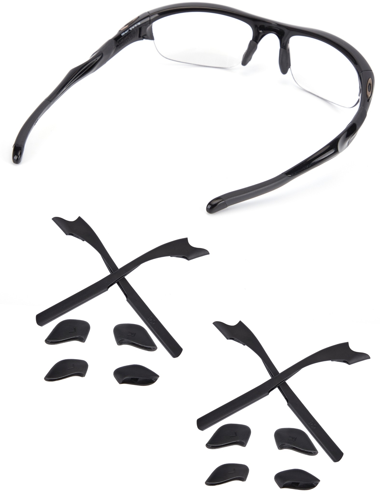 Replacement Earsocks & Nose Pieces for-Oakley Half Jacket 2.0 Sunglass – Options