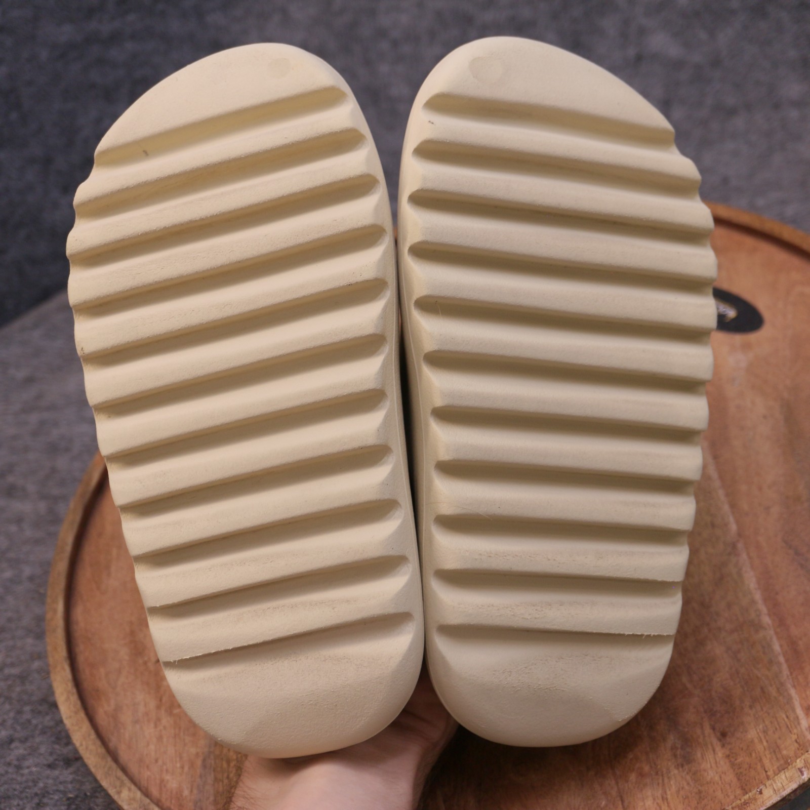 Adidas Yeezy Slides Bone Mens Size 5 US / Womens 6 US Beige Sandals FZ5897
