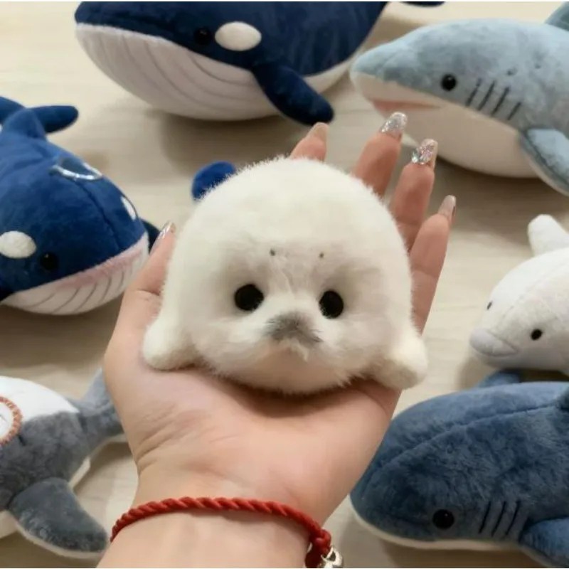 Seal Plush Keychain Bag Charm Cute Marine Animal Pendant Travel Souvenir