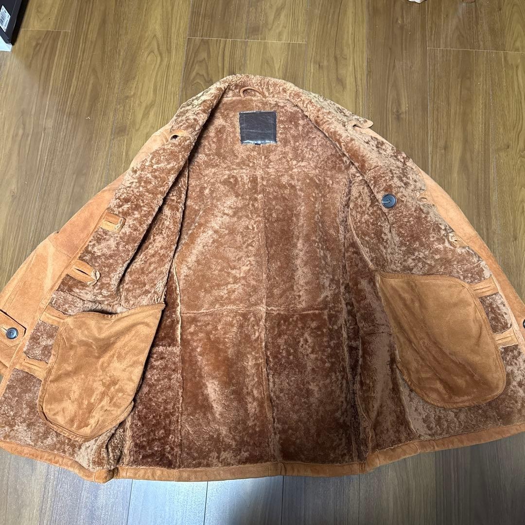 Premium Suede Brown Jacket with Fur Collar Pre Owned Very Good Condition