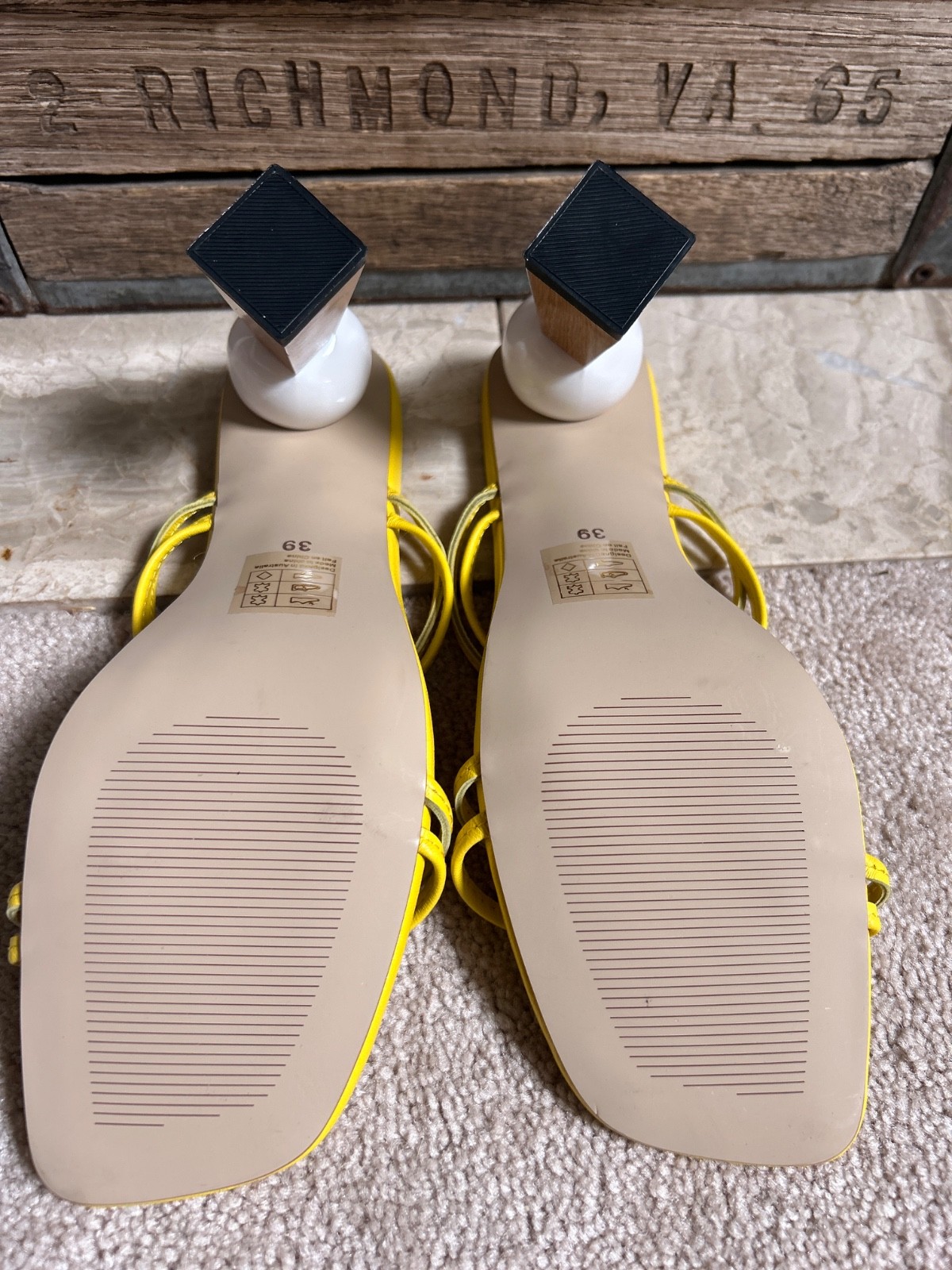 NEW $650 ALAMEDA TURQUESA Shell Wedge Espadrille Sandals – Sand – EU 39 / US 8.5