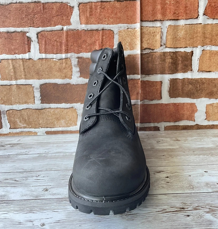 Timberland Waterville 6-Inch Double Collar Black Women’s Boot TB 0A15QY001 SZ 8