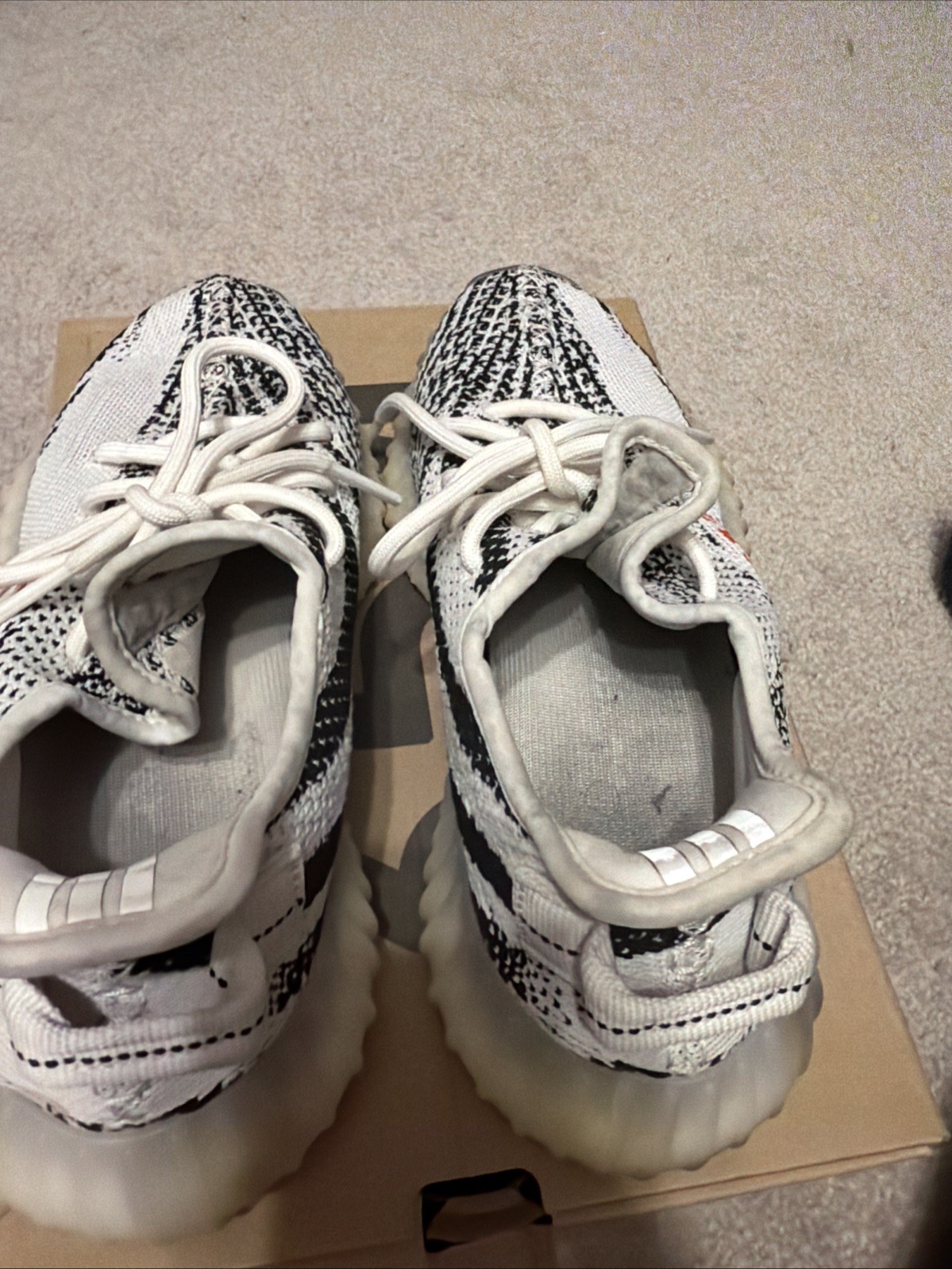 adidas Yeezy Boost 350 V2 White Zebra Size 7