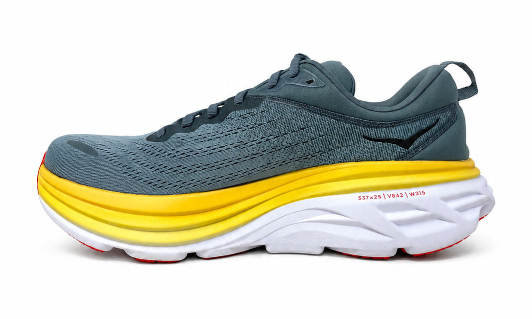 HOKA BONDI 8 MENS GOBLIN BLUE MOUNTAIN SPRING 1123202 GBMS RUNNING SHOES 10D NEW