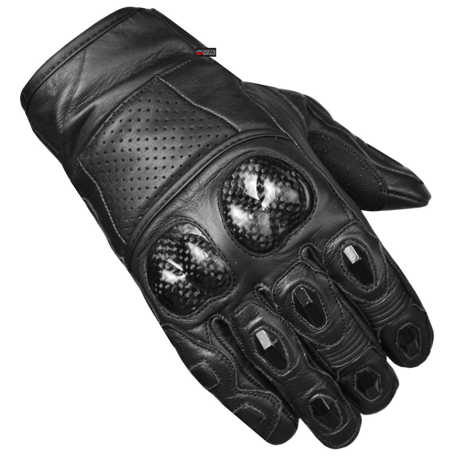 Men’s Premium Cowhide Leather Motorcycle Gloves Cruising Riding Street Racing