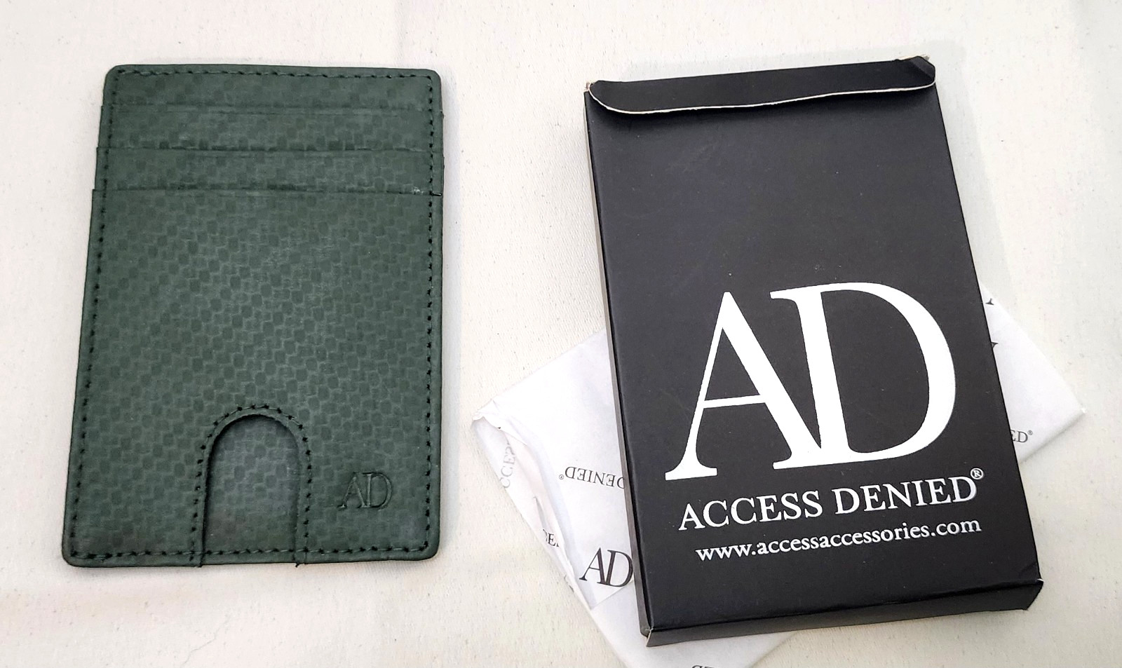 Men’s Minimalist Slim Front Pocket Wallet RFID Blocking Genuine Leather Card Cas