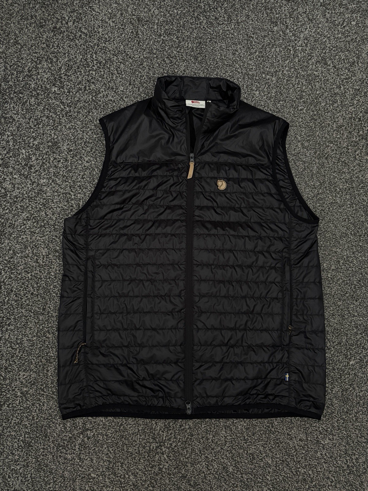 Fjallraven Abisko Padded Insulated Lightweight Gilet Vest Black Size XXL 2XL